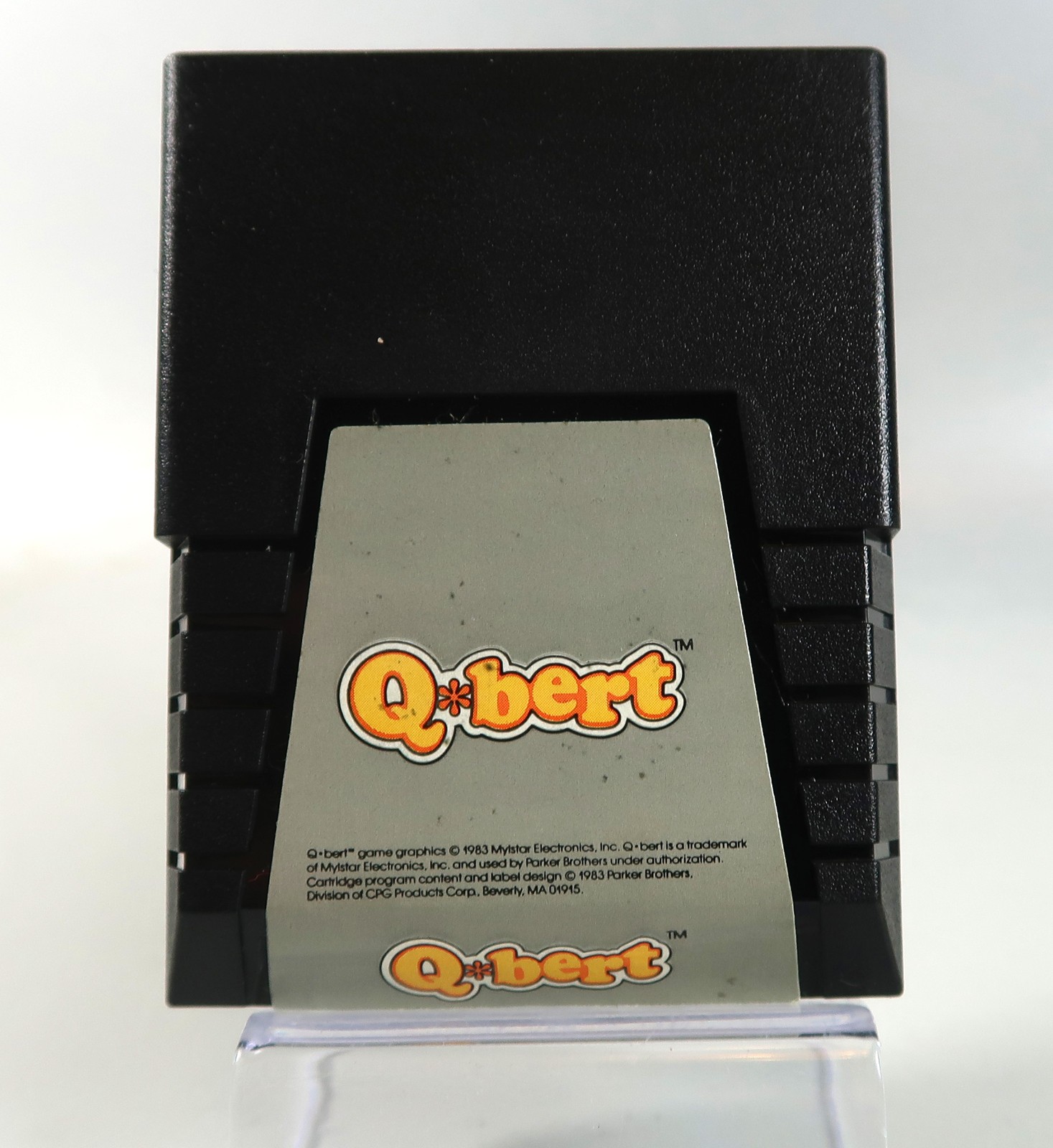 Commodore 64: Q*BERT Origonal Box, Manual and Cartridge – Tested & WORKS! qbert