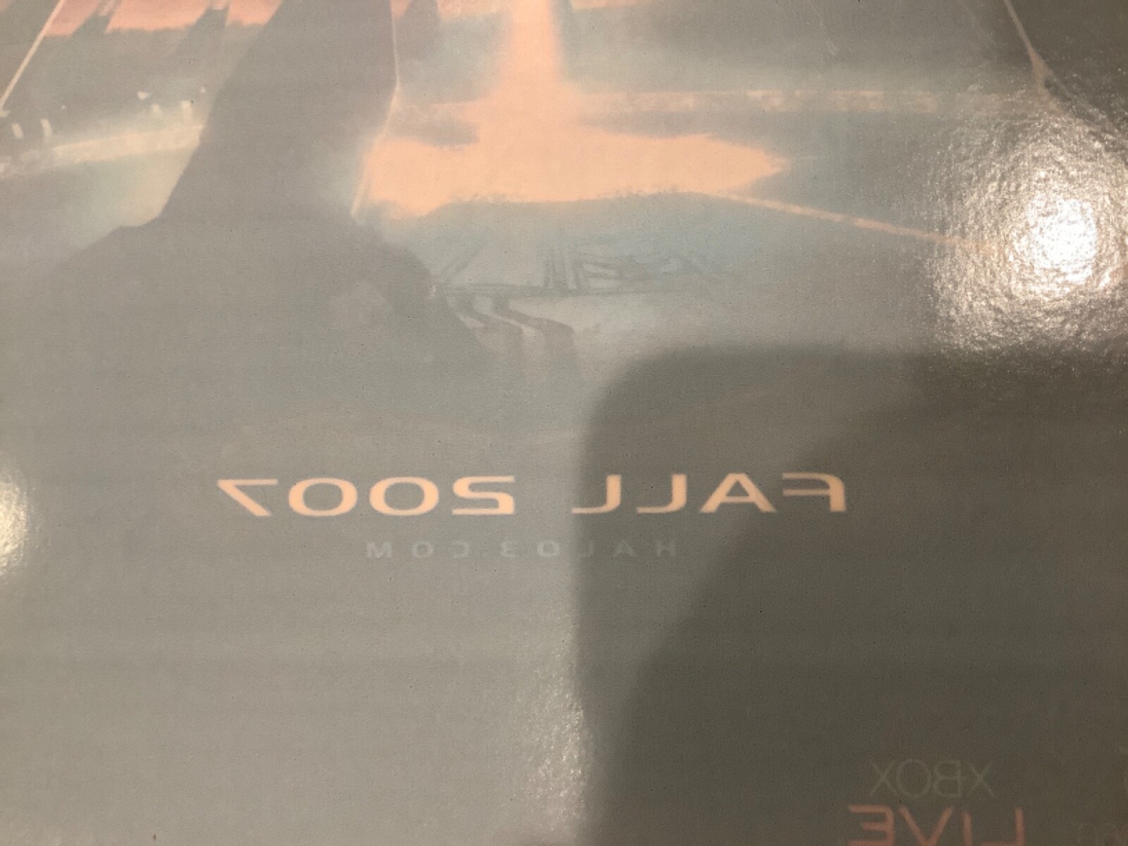 Halo 3 rare Store glass window Promo Poster Xbox New Mint Condition Master Chief