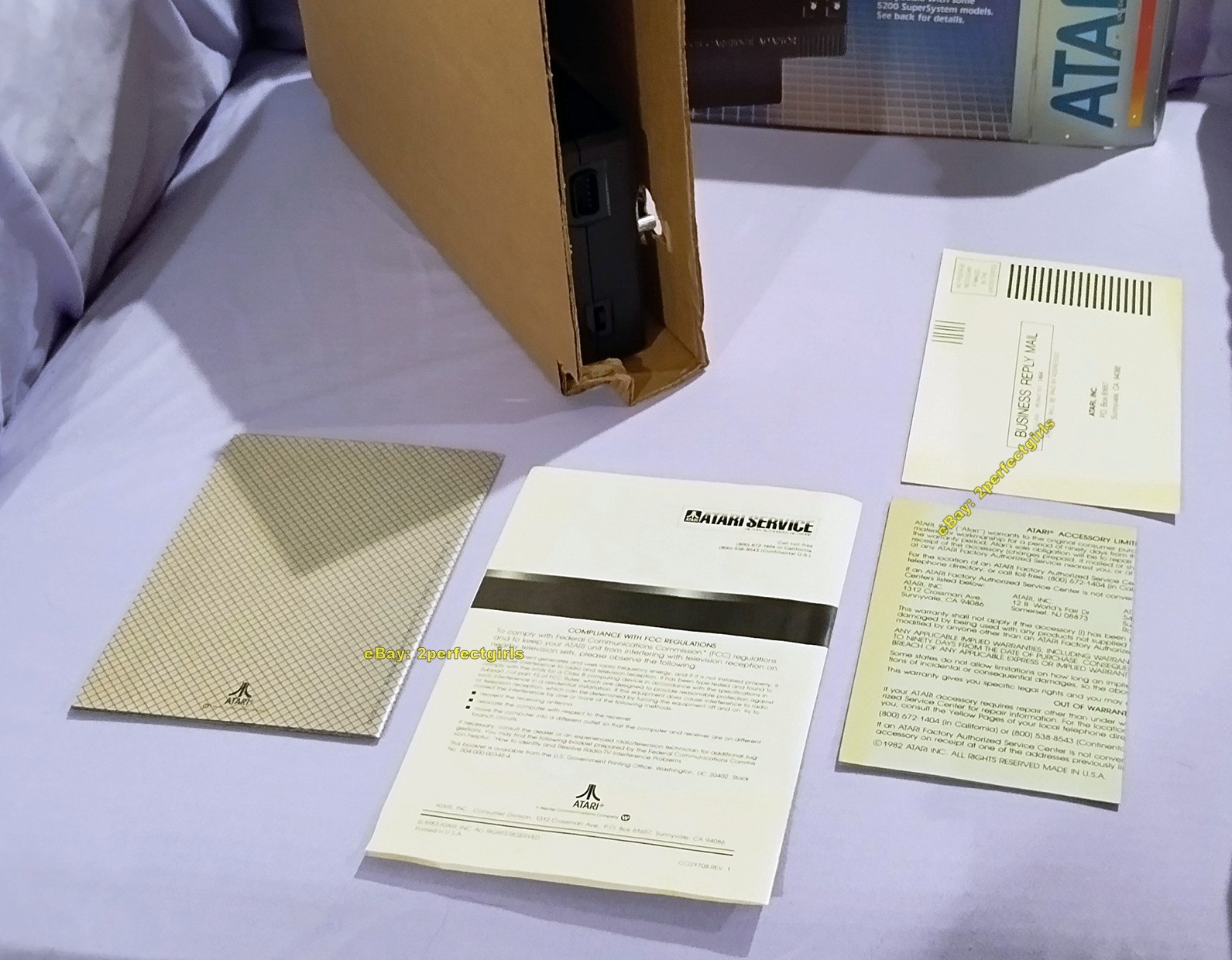 VCS Cartridge Adapter (Atari 5200, 1983) in Orig Box w/Inserts Tested