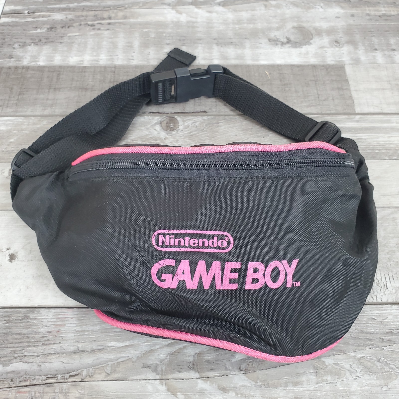 Nintendo Game Boy Fanny Pack Waist Bag Black Hot Pink Vintage 90s