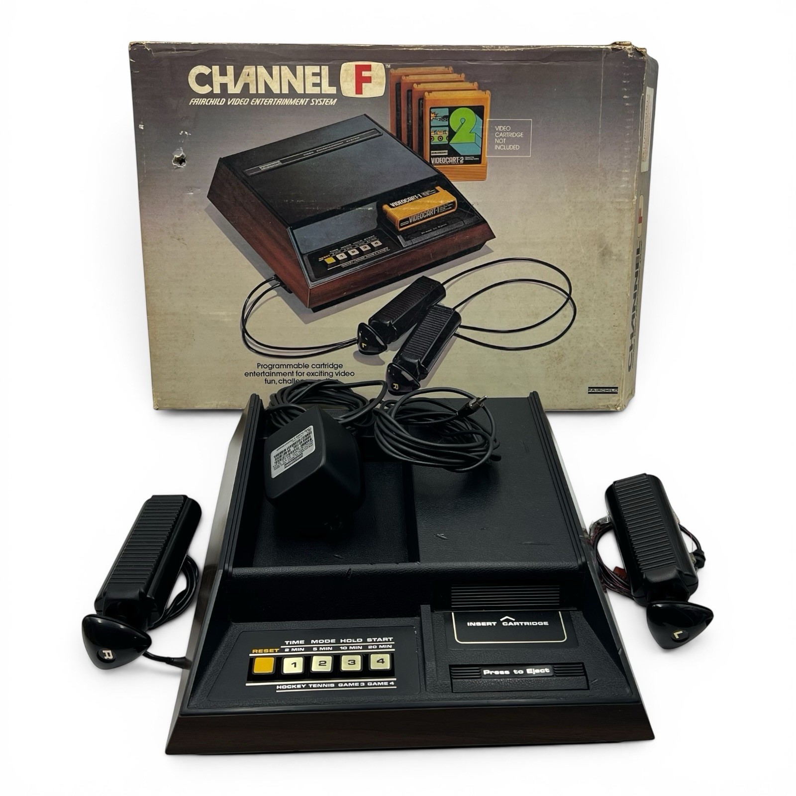 Fairchild Channel F Video Entertainment System & Original Box Untested FOR PARTS