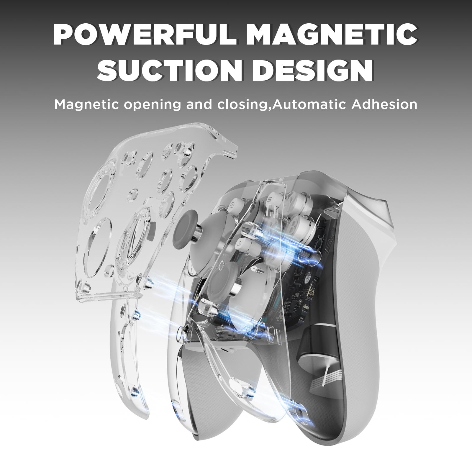 Magnetic Clear Faceplates for GameSir G7 , Swappable Faceplates with GameSir …