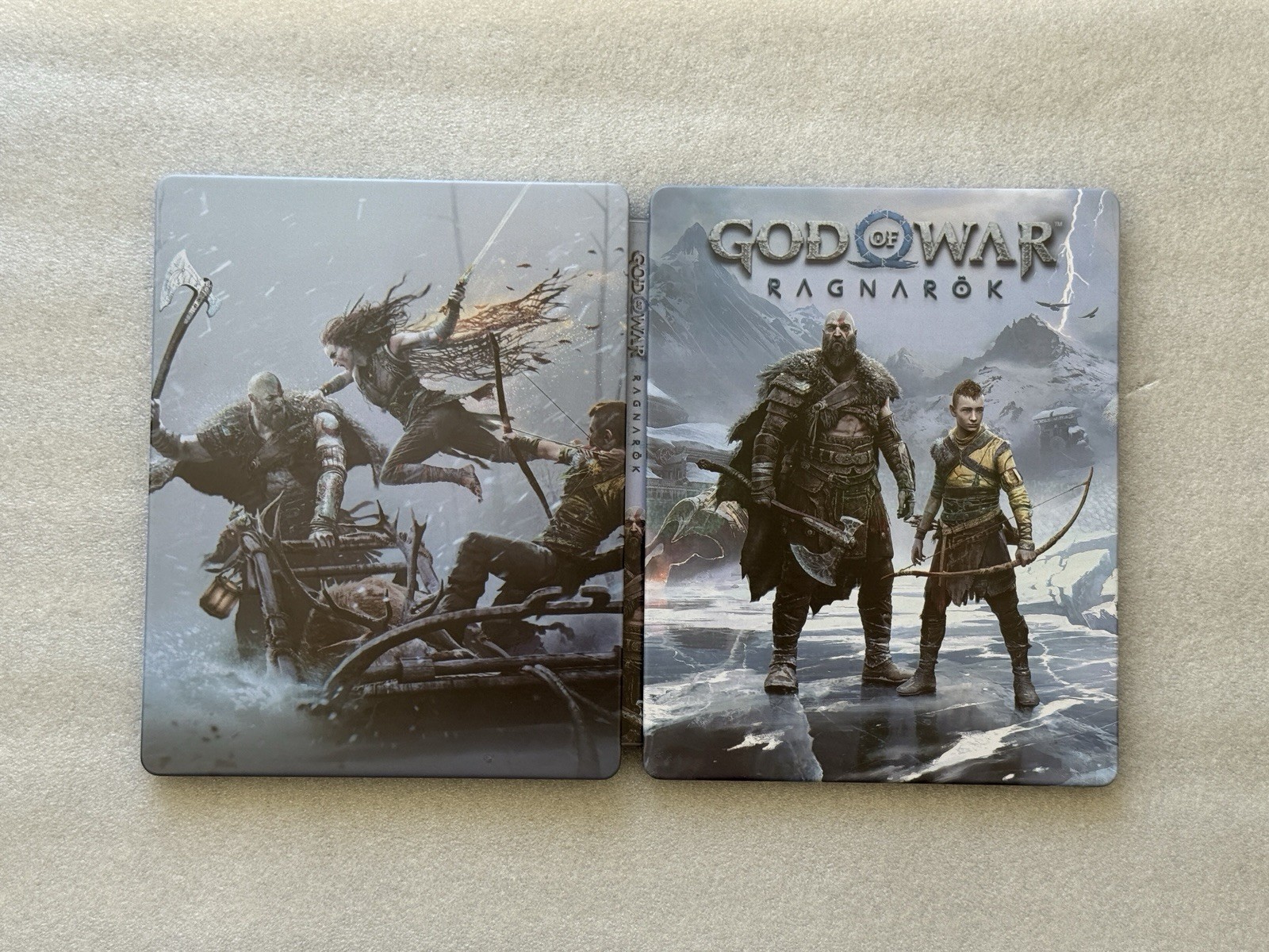 God Of War Ragnarok Custom made Steelbook/SteelUp Case PS4/PS5/Xbox (No Game)New