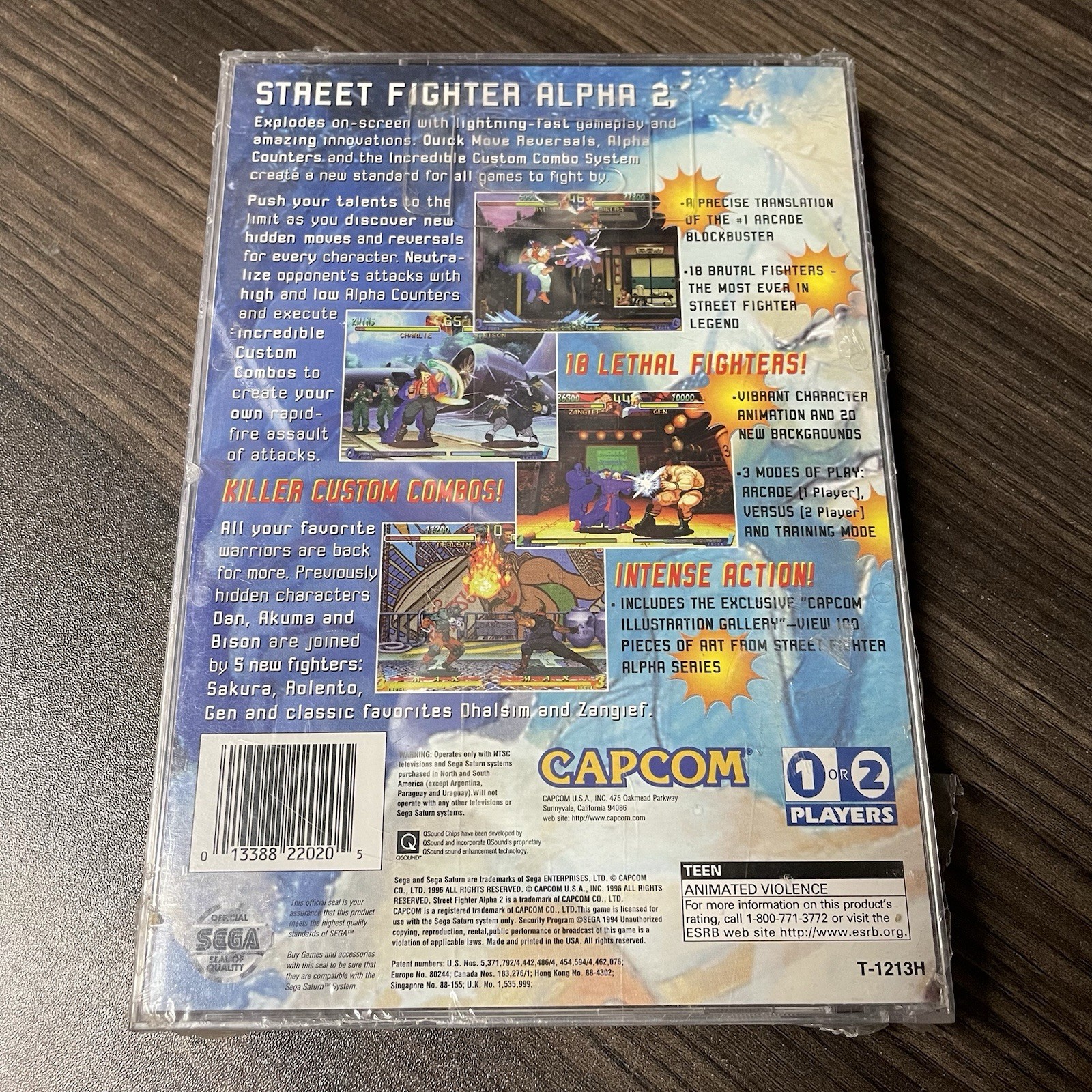 Street Fighter Alpha 2 Sega Saturn Brand New + Factory Sealed