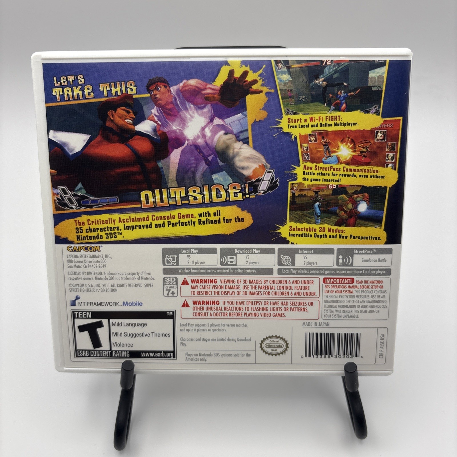 CIB w/ Slip Cover Super Street Fighter Iv: 3D Edition – Nintendo 3DS