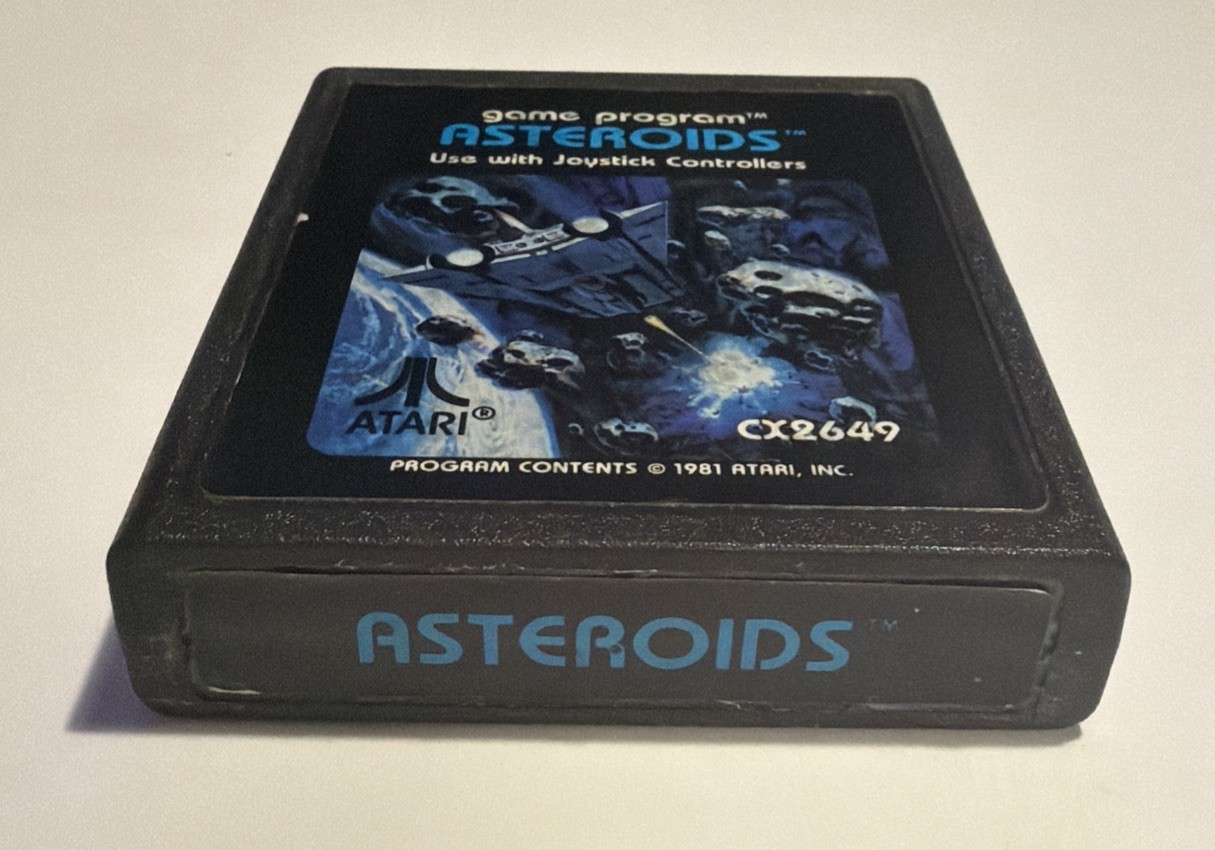 Asteroids (Atari 2600, 1981) w/ Manual Cleaned & Tested