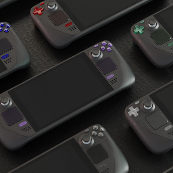 Full Set Buttons ABXY Dpad Trackpad Bumpers Triggers For Steam Deck Multi-color