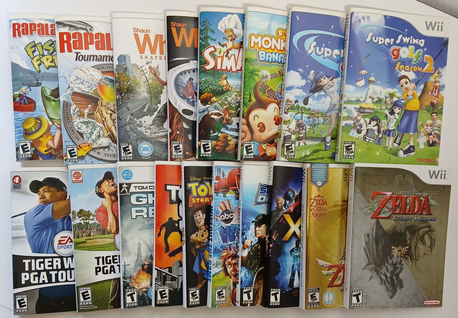 Additional Authentic Nintendo Wii COVER ART- ARTWORK INSERTS ONLY (no game)