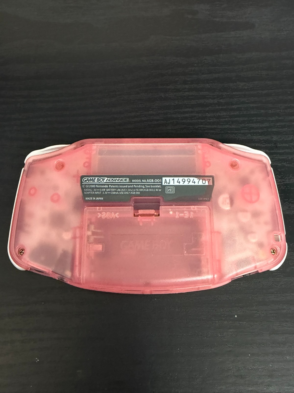 Nintendo Game Boy Advance GBA Pink Console Overhauled Professional [#001]