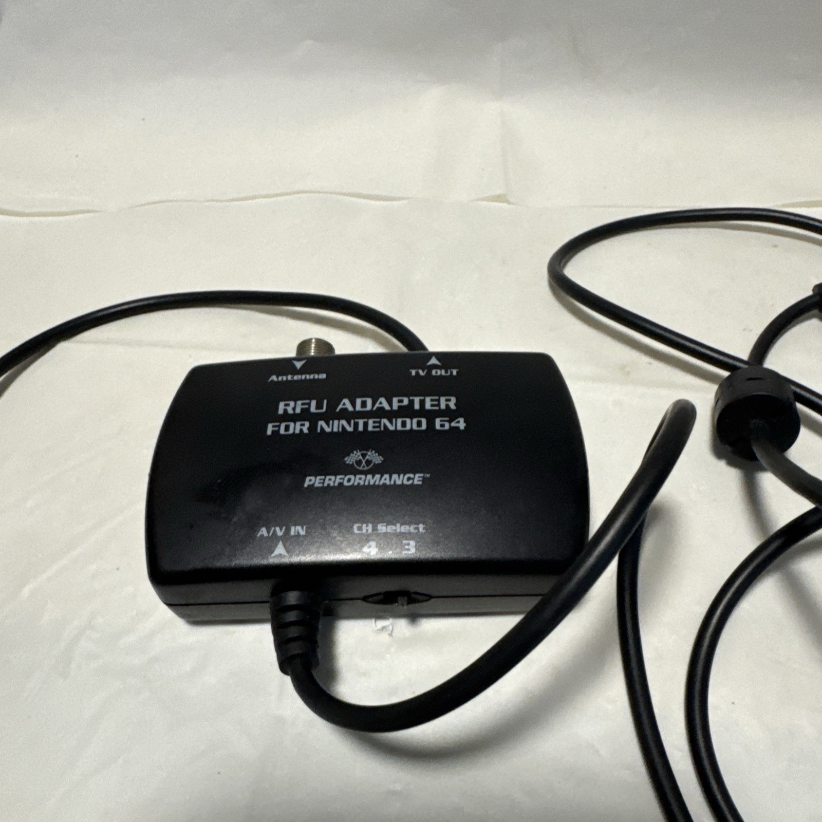 Performance RFU Adapter For Nintendo 64 Super SNES N64 P-067F AV Antenna TV Out