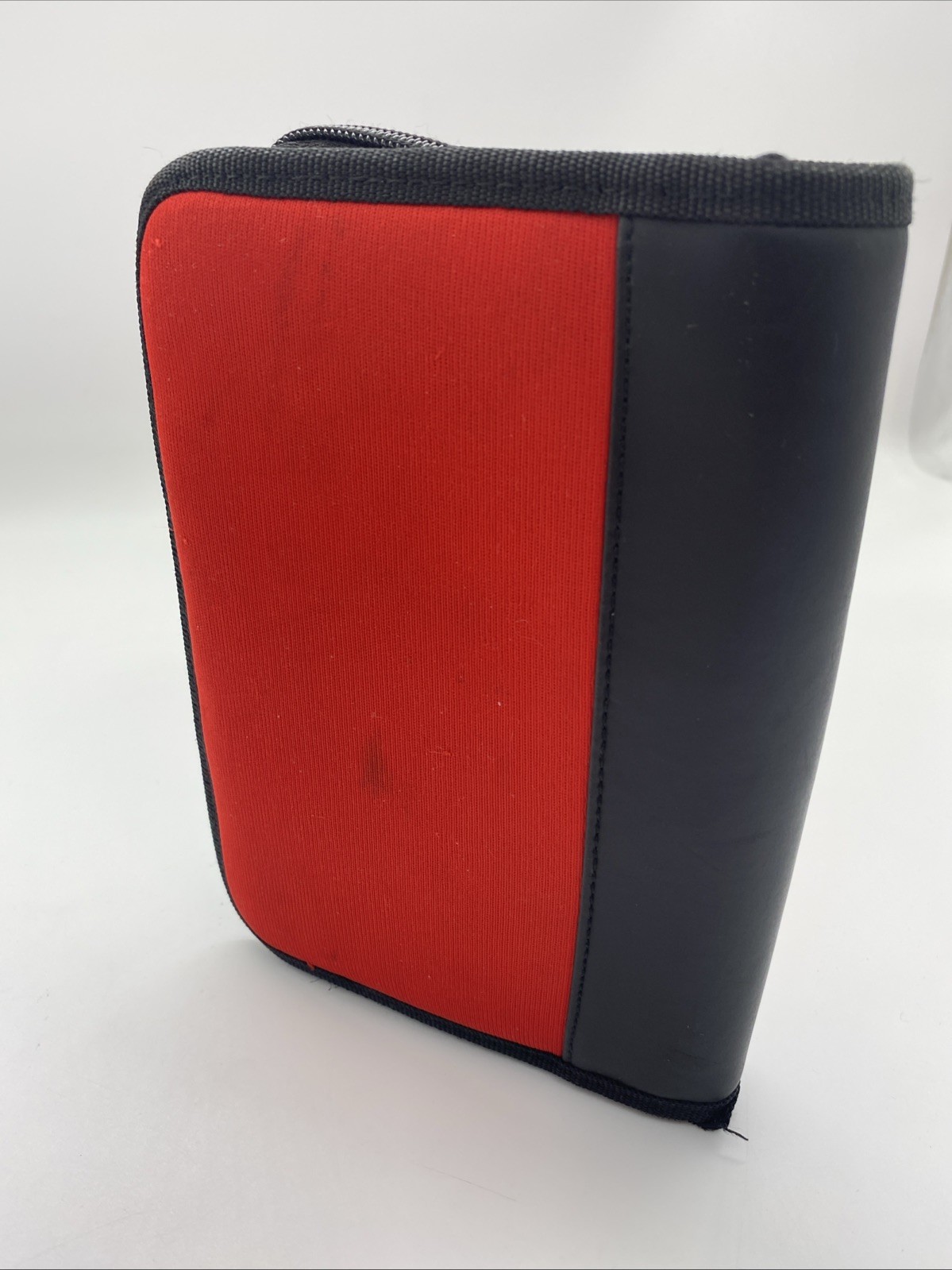 Nintendo DS Padded Nylon Travel Zippered Carrying Case Red Black Console Bag