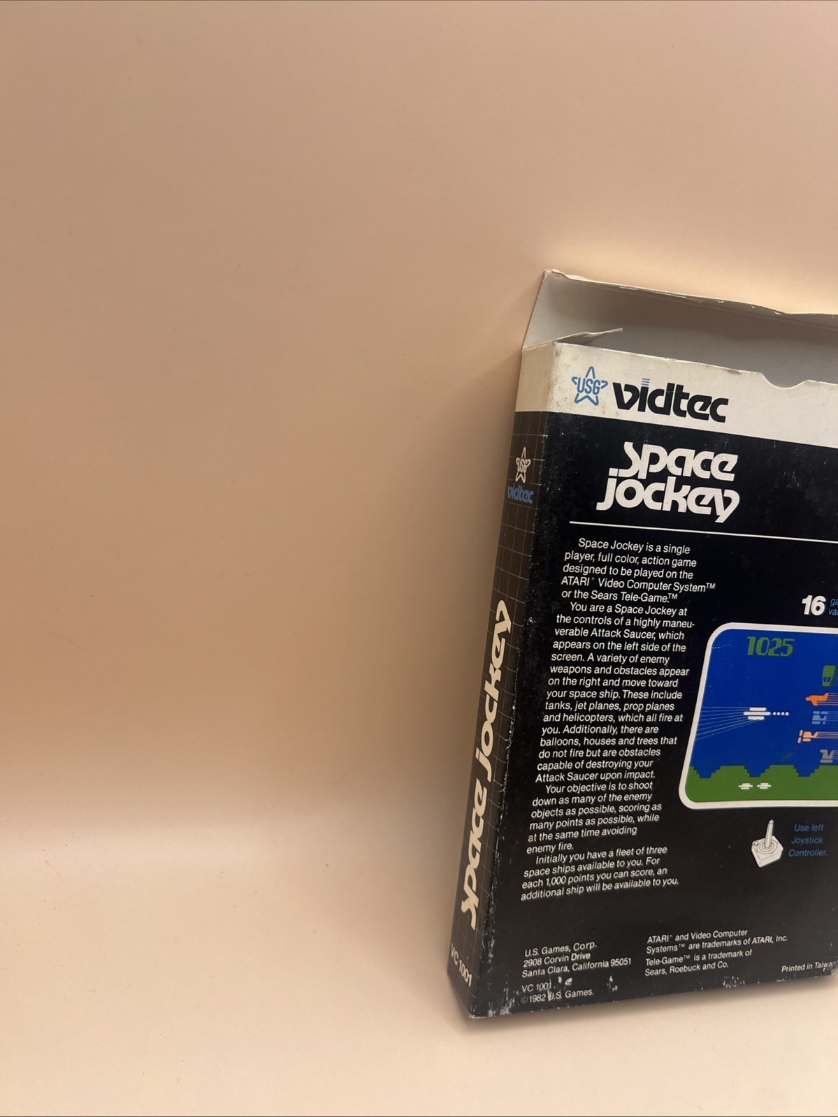 Space Jockey Atari 2600 Video Game 1982 Vidtec Complete
