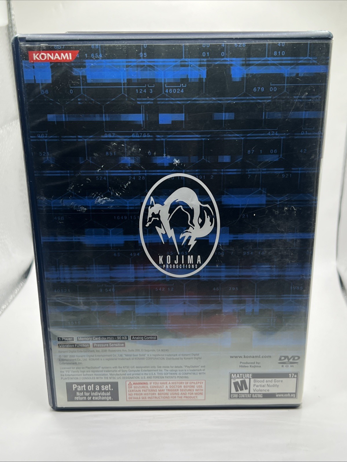 Metal Gear Solid 2 From The Essential Collection PlayStation 2 PS2 CIB Complete