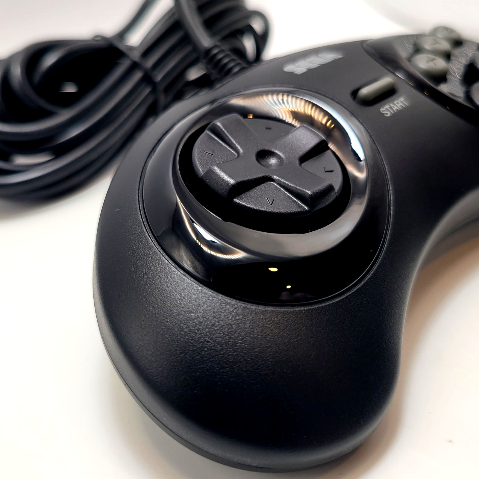 Retro-Bit Official Sega Genesis Controller 6-Button Arcade Pad – Black