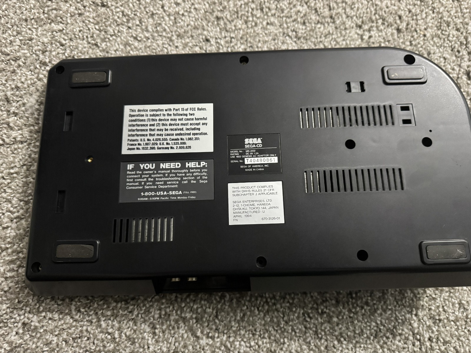 Sega CD Model 2 – Console Only – Tested & Working