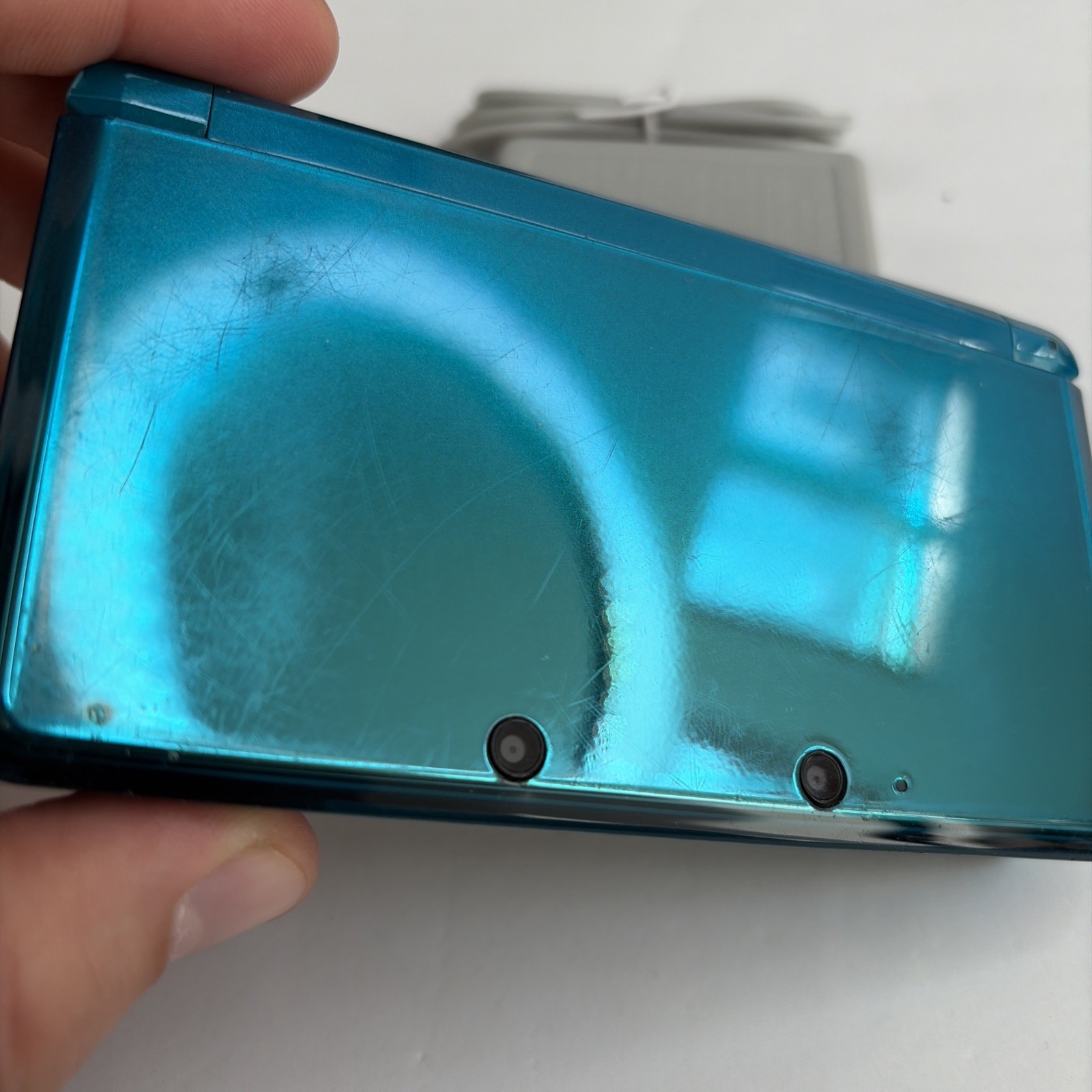Nintendo 3DS System – Aqua Blue, Charger & Tested US Model