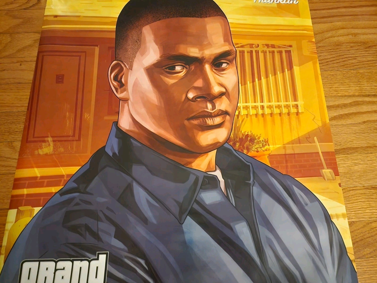 Grand Theft Auto GTA 5 Game Store Double Sided Promo Poster Franklin Super Rare!