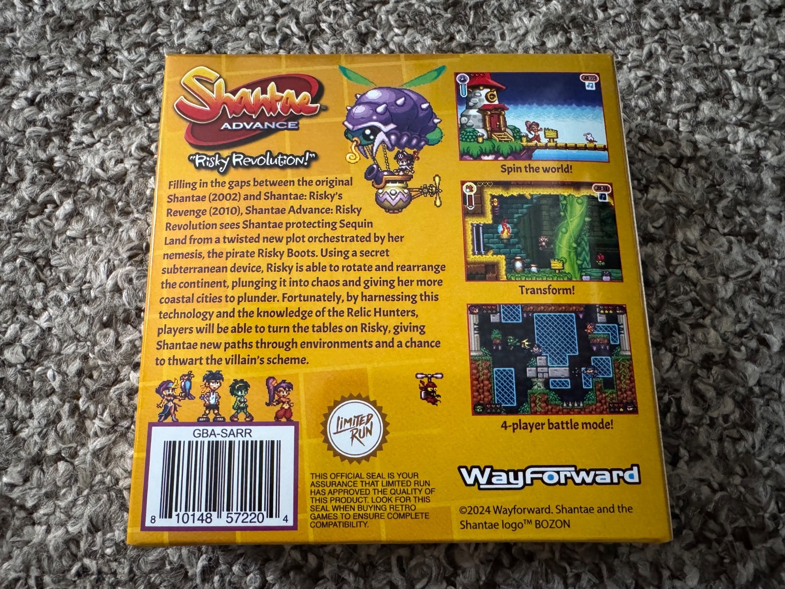 Nintendo GameBoy Advance Game Boxes & Papers/Shantae Game Included LOT of 3
