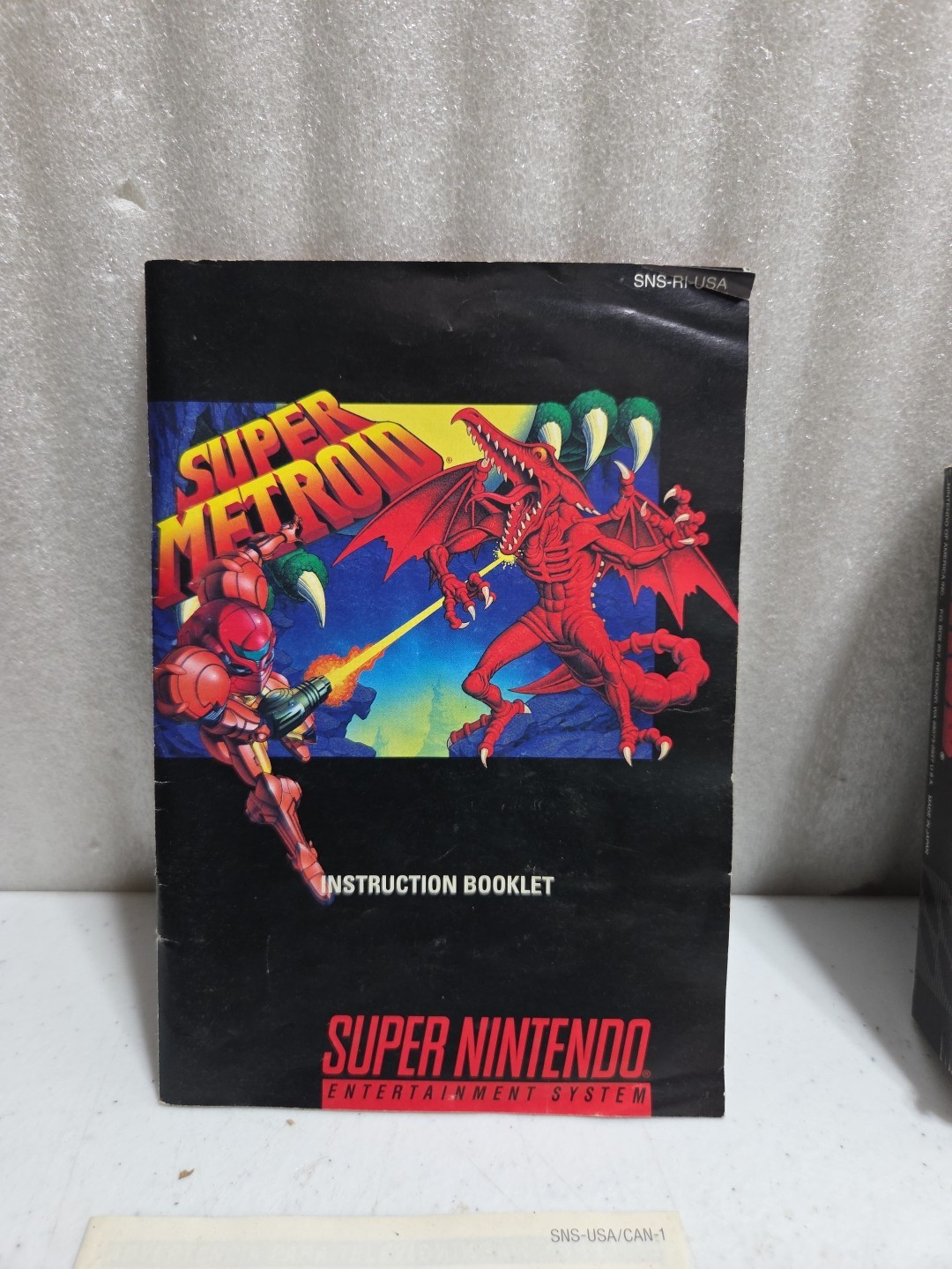 Tested – Super Metroid Super Nintendo SNES Complete In Box CIB (Dmg Box)