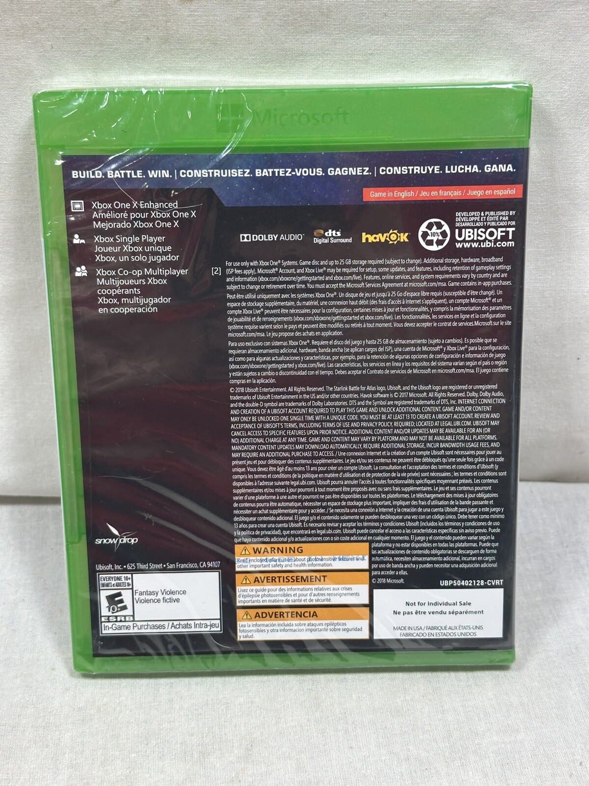 Starlink: Battle for Atlas (Microsoft Xbox One) Brand New Factory Sealed