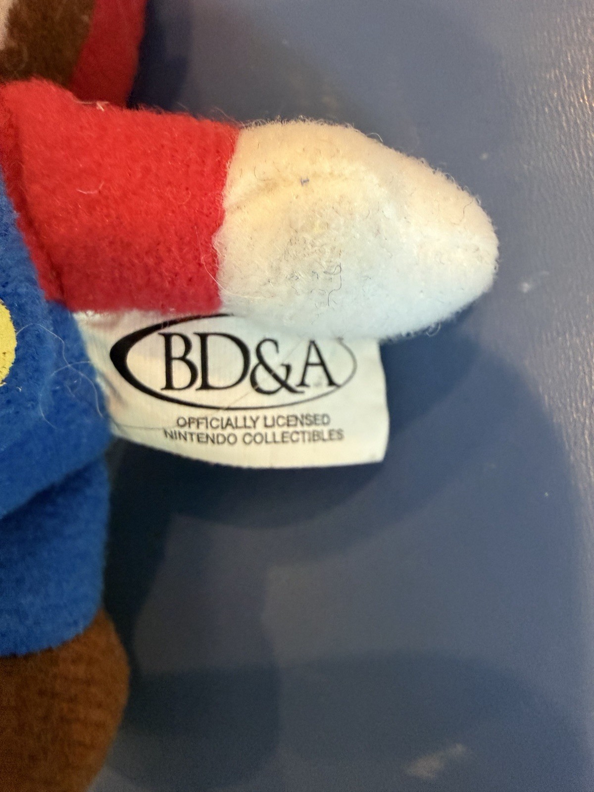 Vtg SUPER MARIO 6 INCH WING CAP FLYING PLUSH TOY BD&A 1997 BEAN BAG Keychain