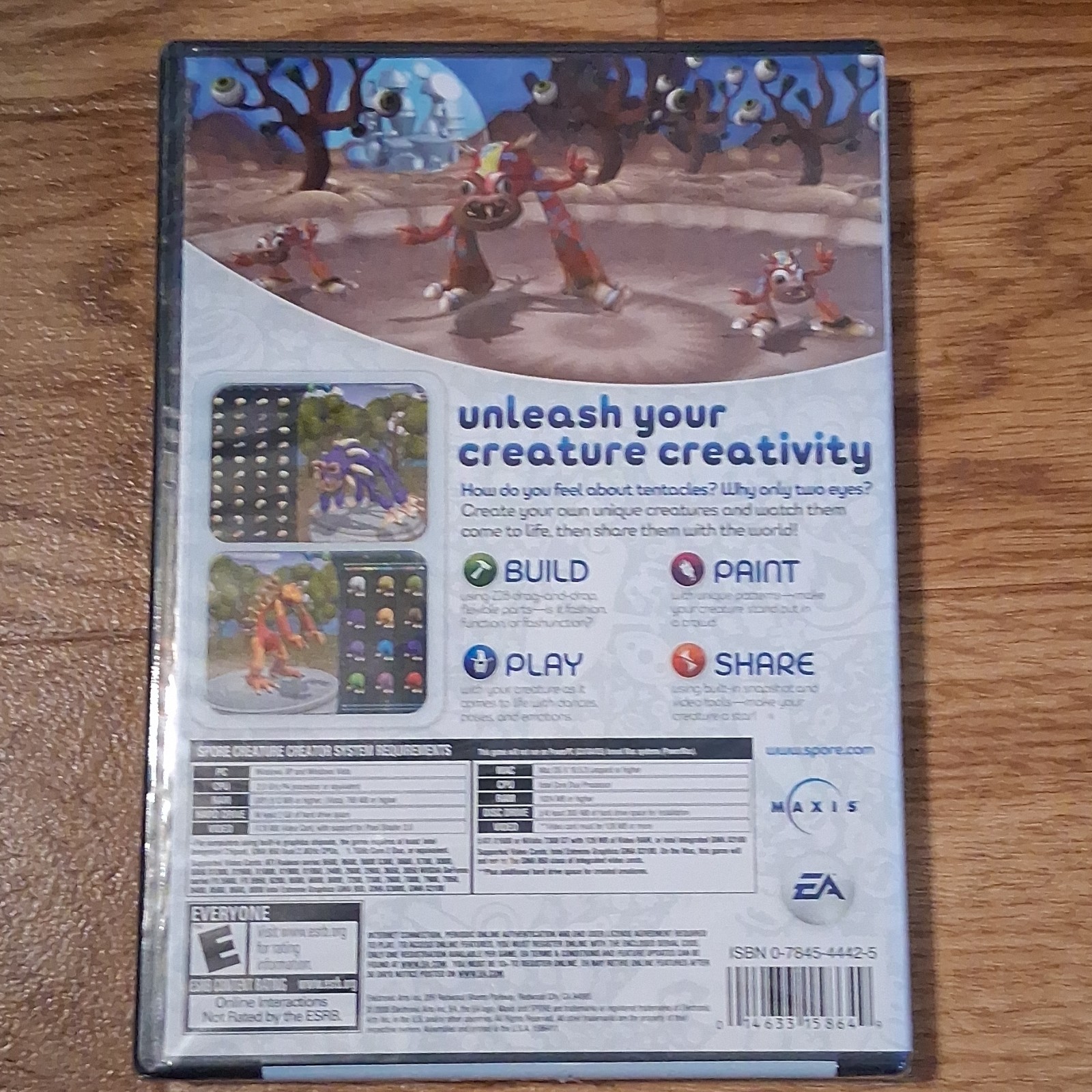 Electronic Arts Spore Creature Creator PC CD-ROM Windows/Mac Manual Included