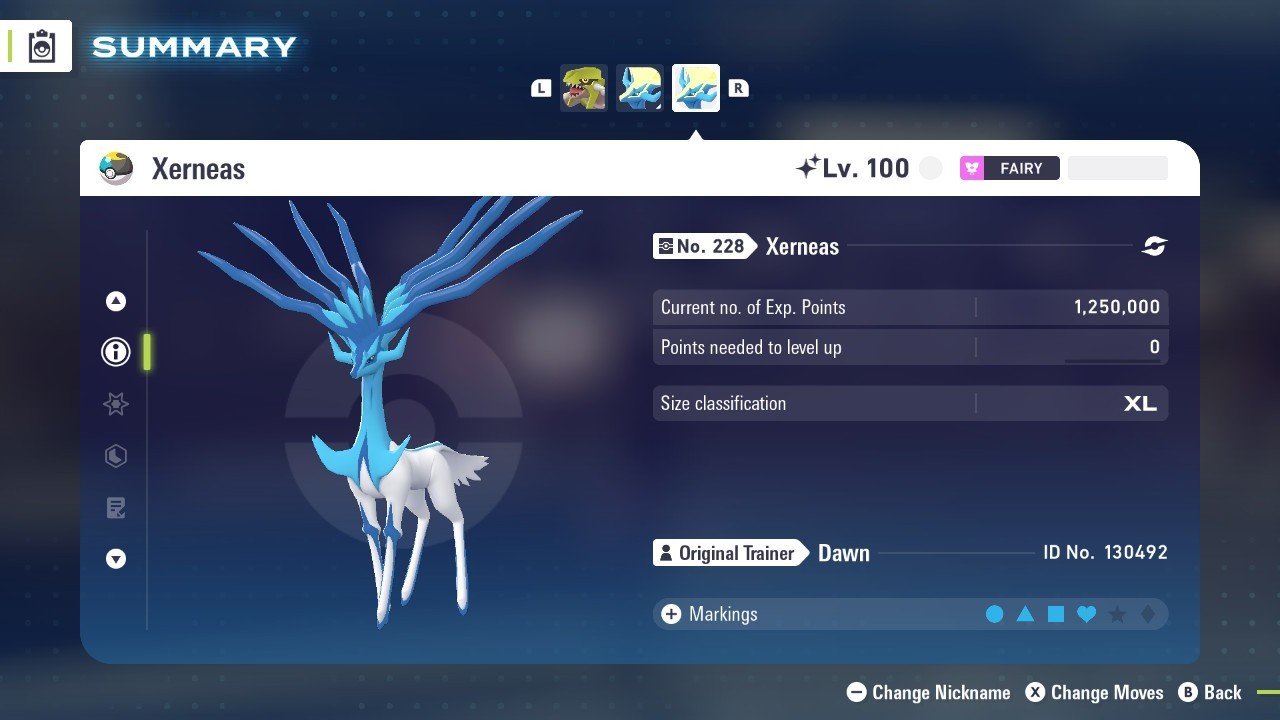 Shiny Xerneas ✨ Pokemon Legends ZA ❗❗ Battle Ready ❗❗6 IV🟢 EVs ⚫ XL Size