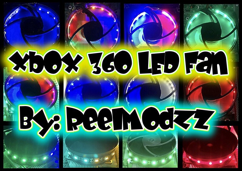 Xbox 360 Led Fan, or RGB LED App, Single Plug & Play LED FAN ONLY/Send In, Read