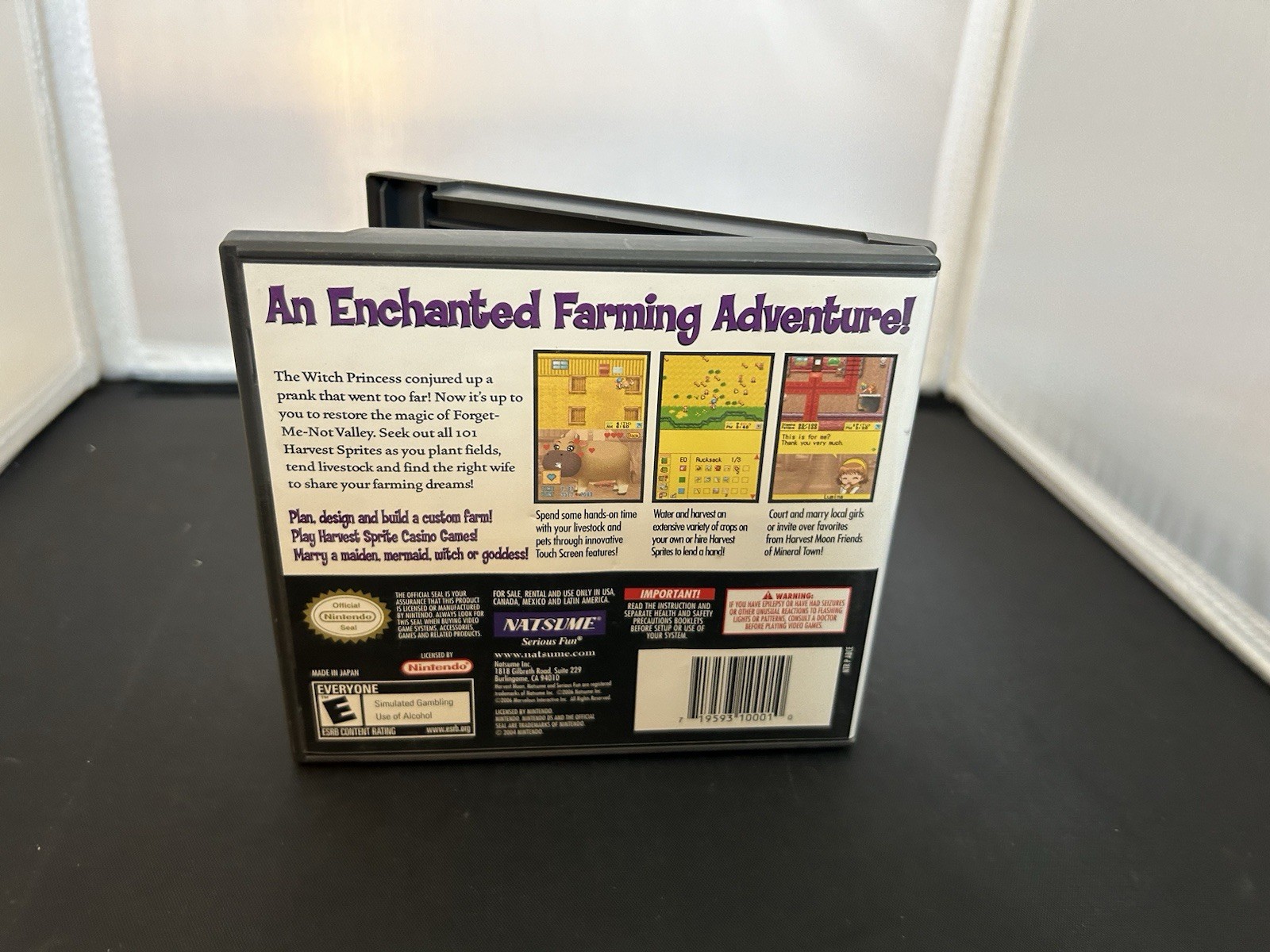 Original Nintendo DS Harvest Moon DS Case And Manual No Game Card Included