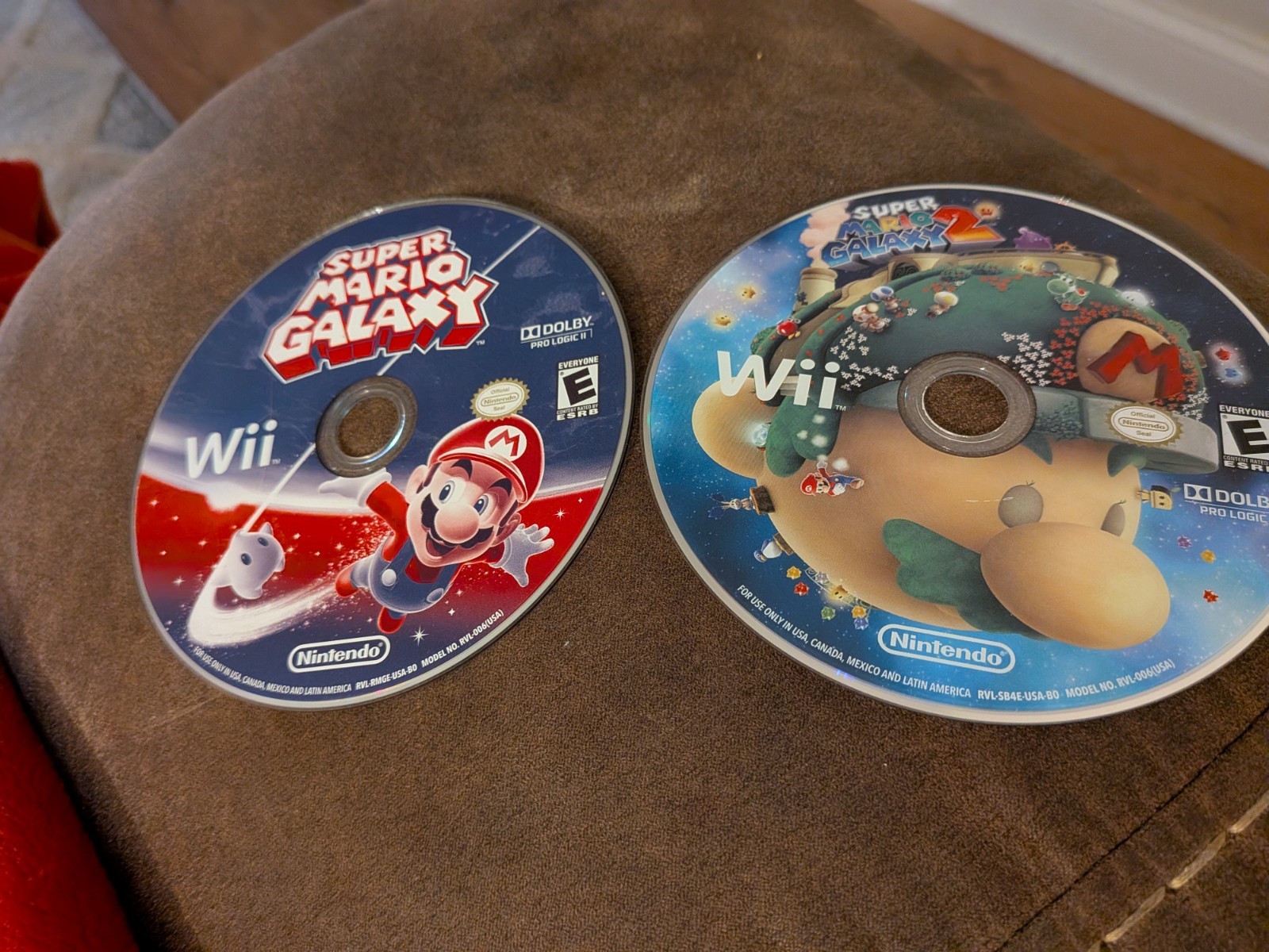 Super Mario Galaxy 1 & 2 Nintendo Wii Discs Are Nice! Tested! 1 YEAR WARRANTY!