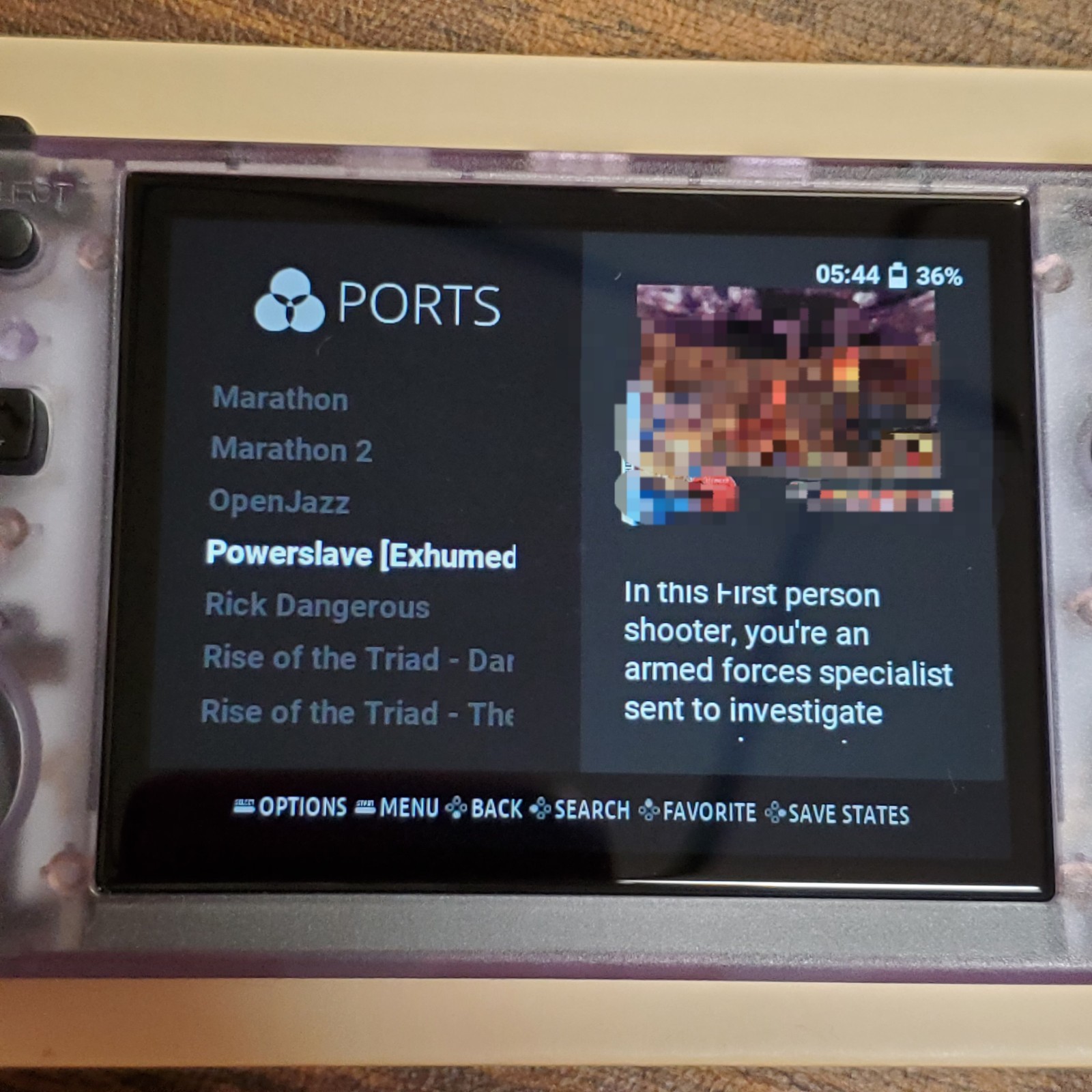 RG35XX H Anbernic Retro Handheld Game Console ROCKNIX OS~ PURPLE Shell 16G+128G
