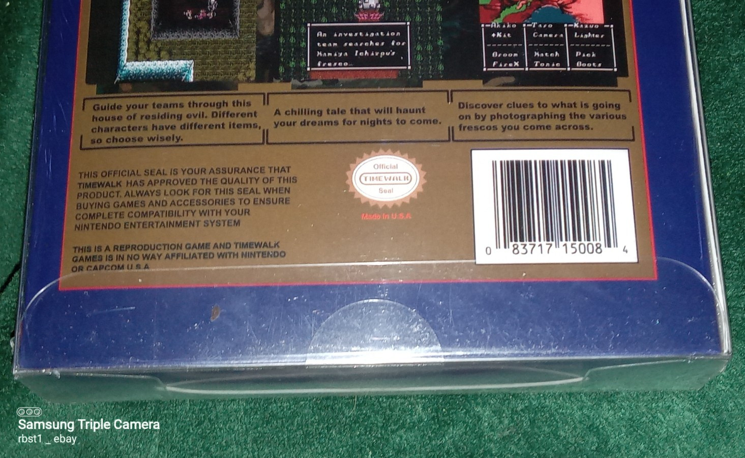 SWEET HOME – NES SEALED Timewalk Games custom English-translated Time Walk rare