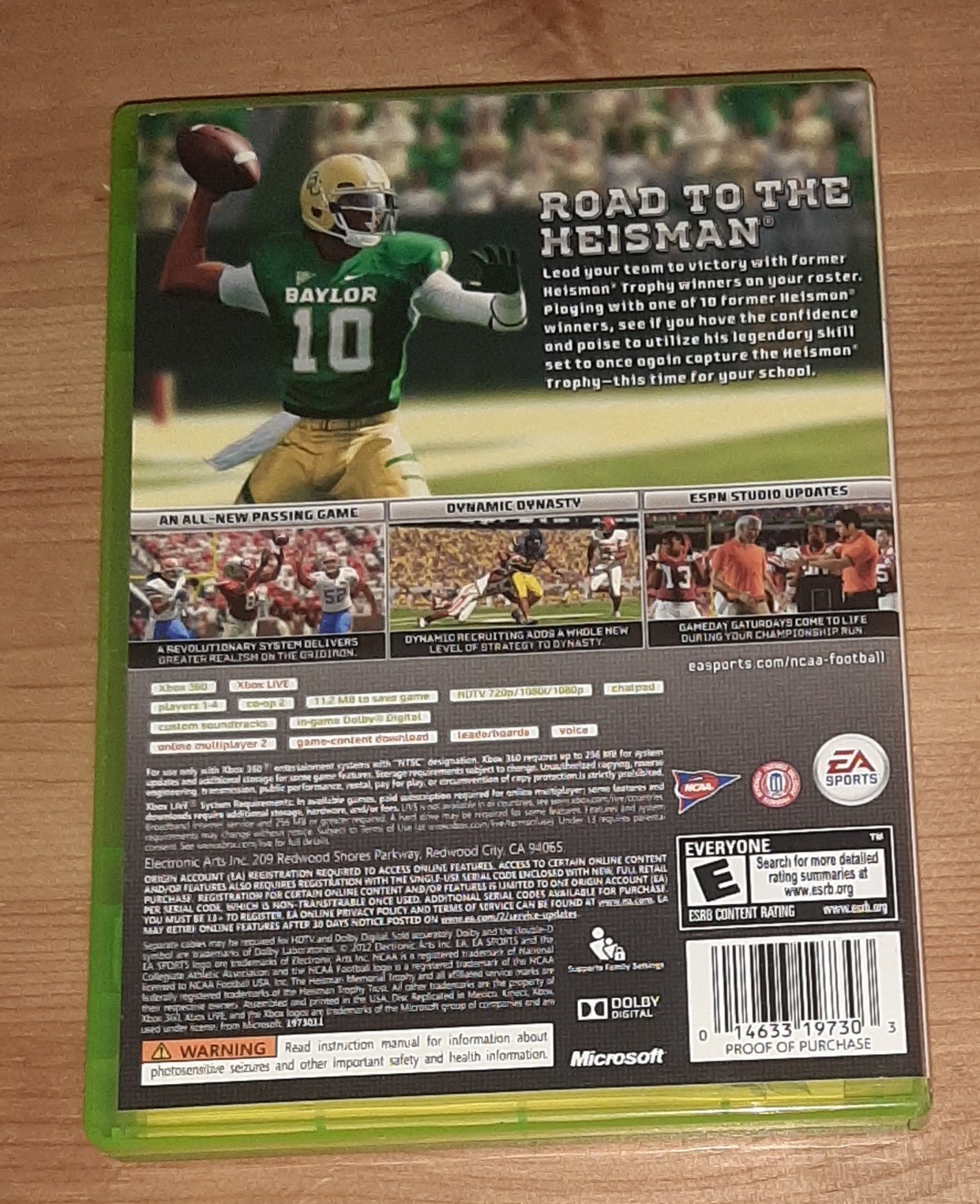 NCAA Football 13 (Xbox 360) Complete with Insert, Very Good Condition