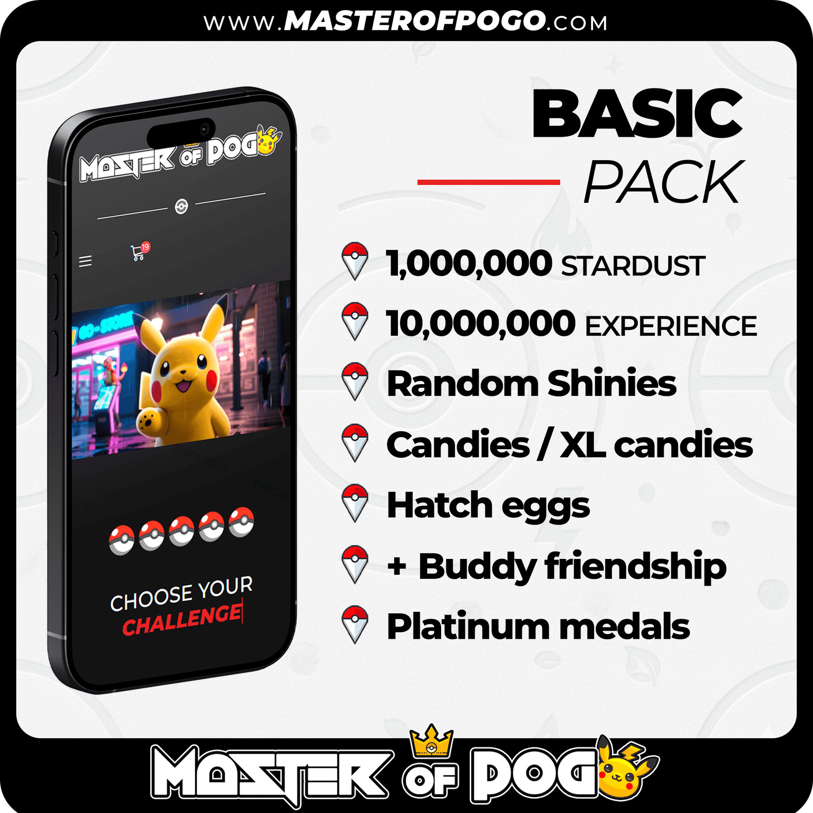 ✅ FARMING Service PACK · Pokemon GO | BASIC ➡️ 1M + 10M