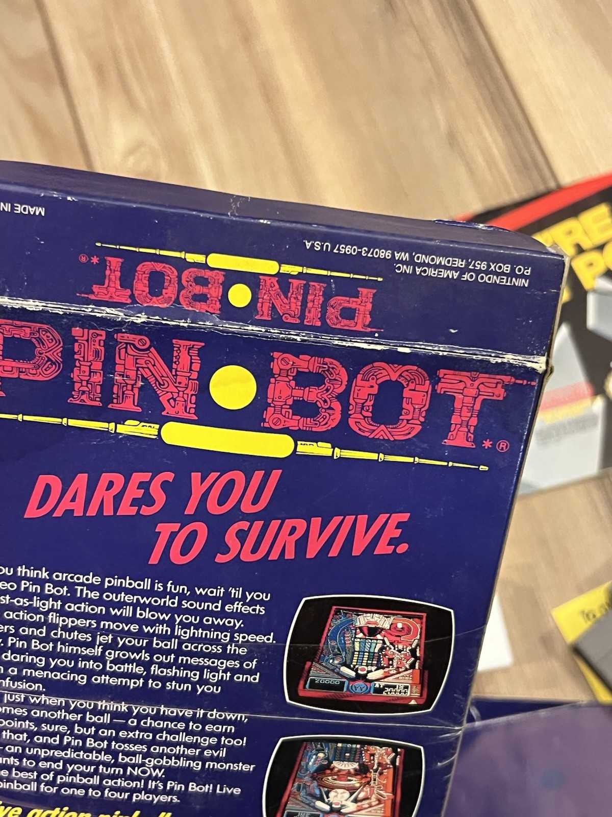 Pin Bot (Nintendo NES, 1990) CIB Complete w/ Poster & Inserts Tested Works