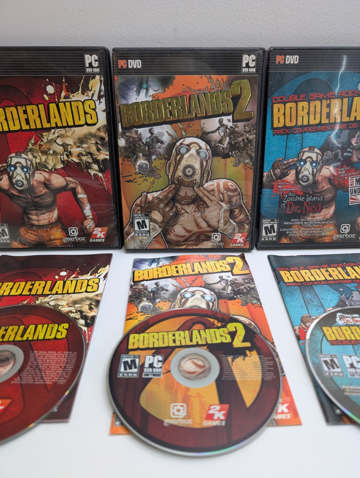 2K Games – Borderlands 1 & 2 PC Game Bundle – Zombie Island Mad Moxxi Lot – Used