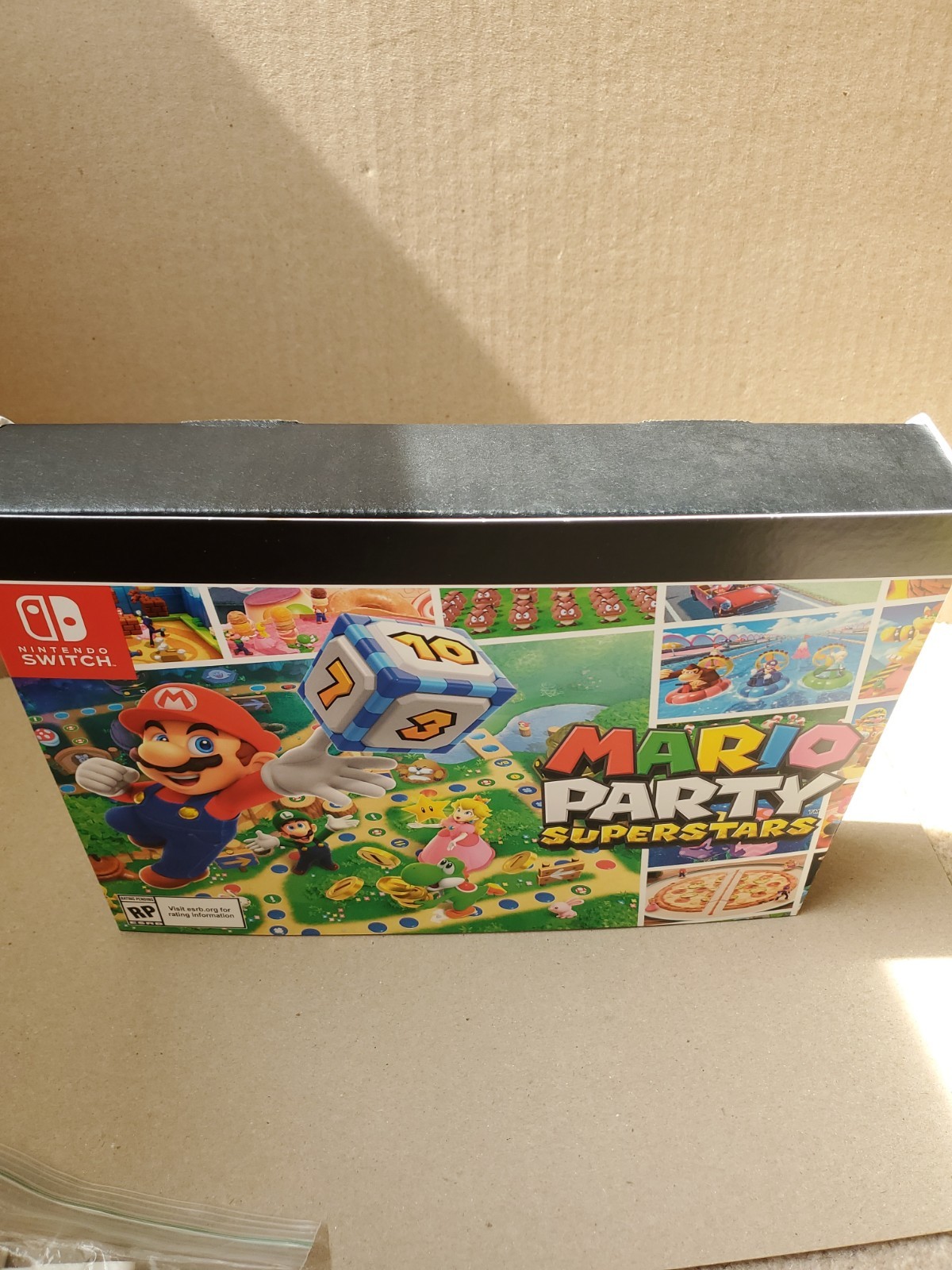 Nintendo Switch Mario Party Superstars Promotional Display Box Stand 11 3/4 × 9