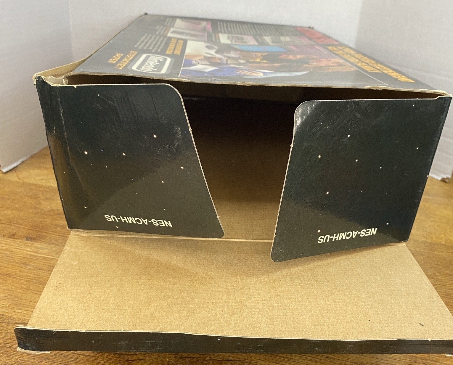 Nintendo NES Action Set – Box Only – Gray Zapper Version – Empty Box Vintage