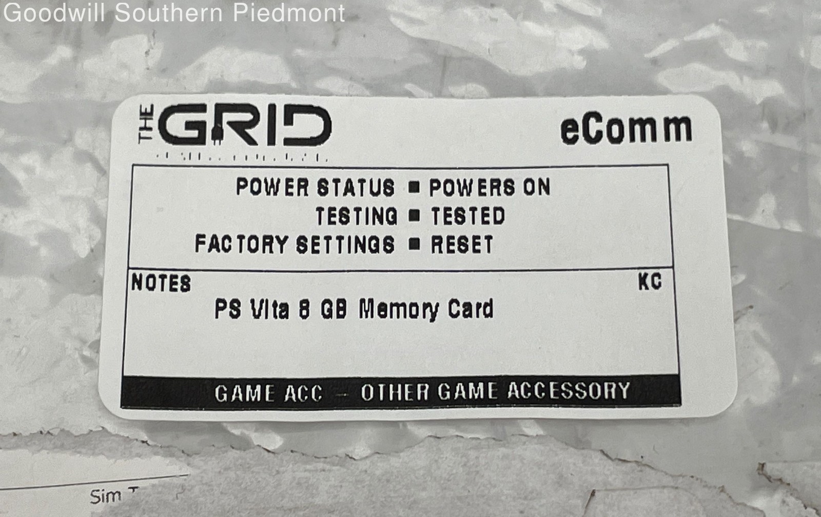 Official PlayStation Sony PS Vita 8GB Memory Card US Seller – Tested (#GP7D58)