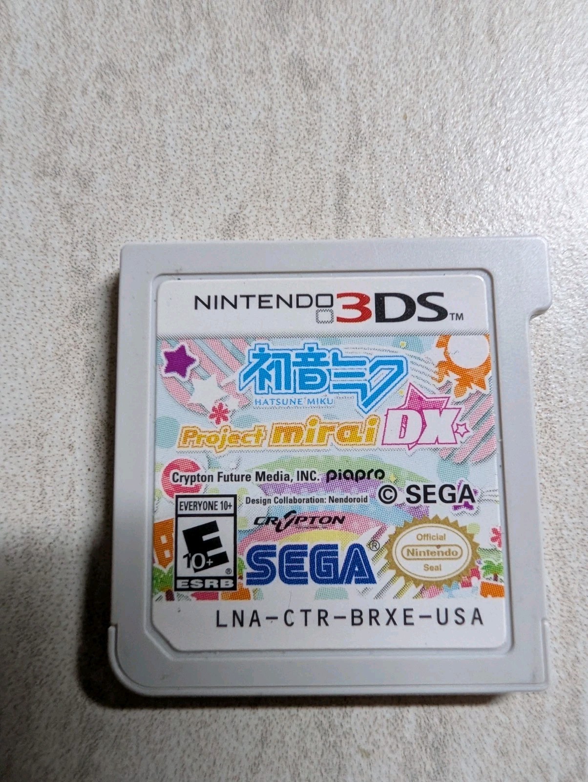 Hatsune Miku: Project Mirai DX Nintendo 3DS US ver HatsuneMiku CART ONLY
