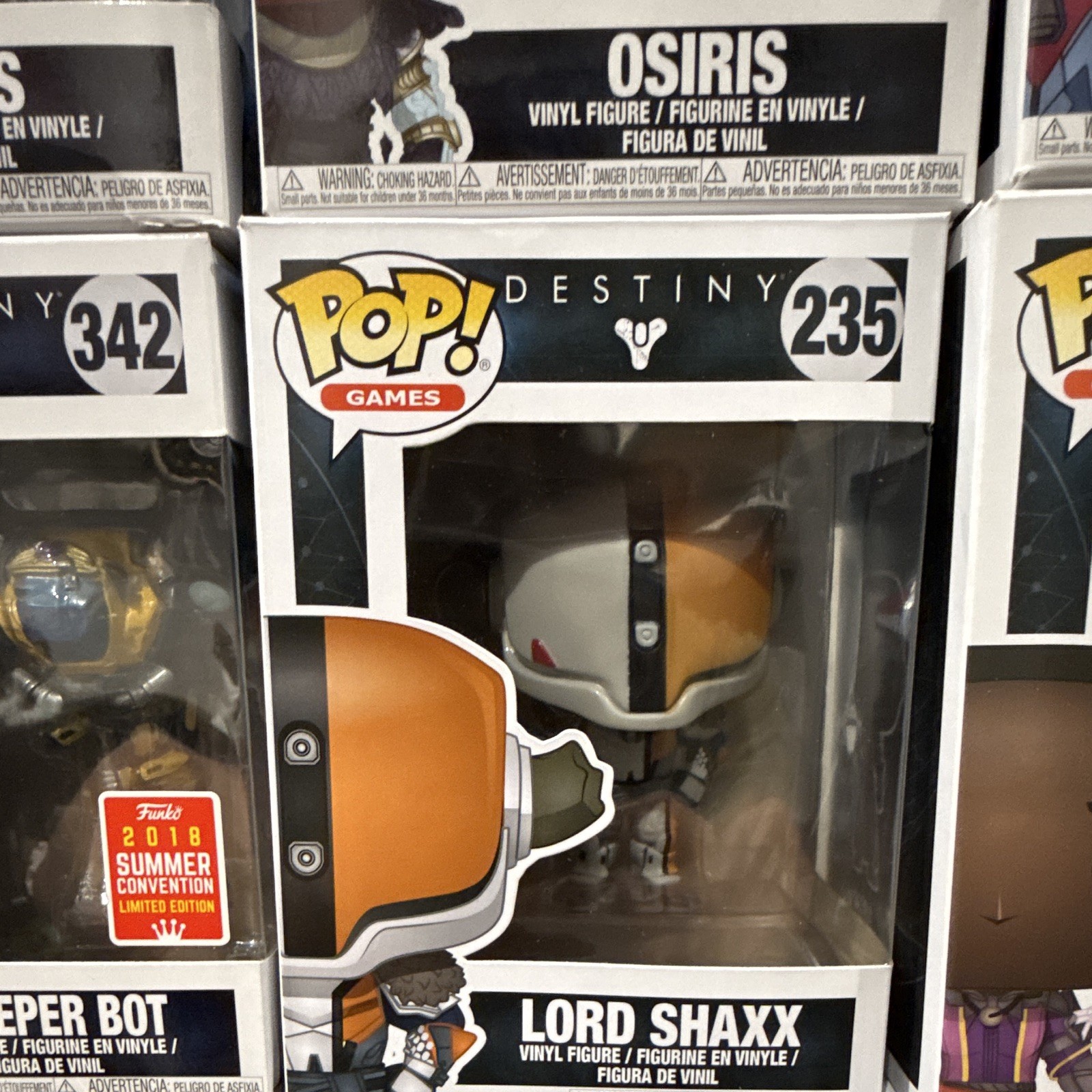 Funko Pop! Games Destiny Vinyl Figure Lot Zavala Atheon Osiris Glow GameStop