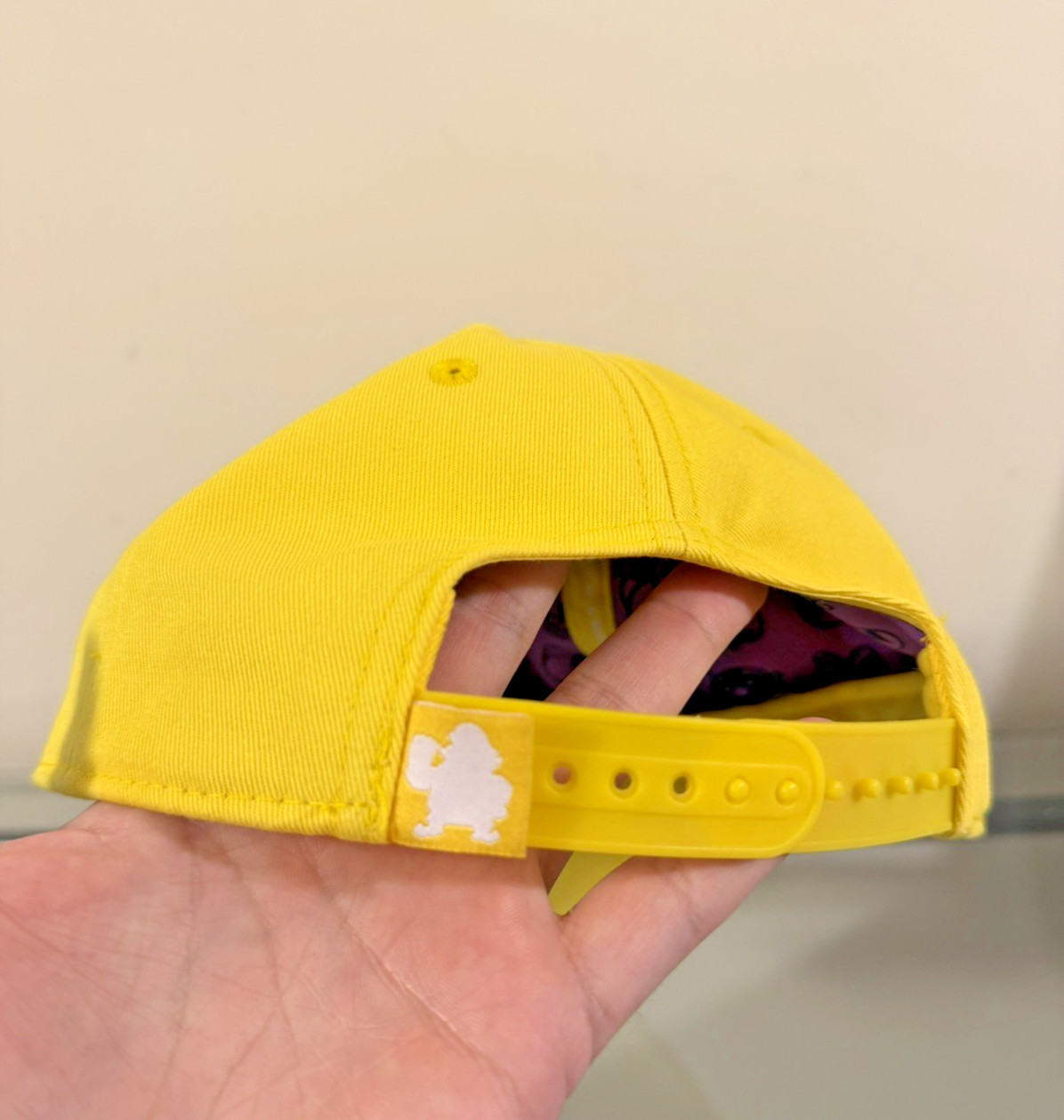 Nintendo New York WARIO W Logo Adjustable Snapback Yellow Nintendo