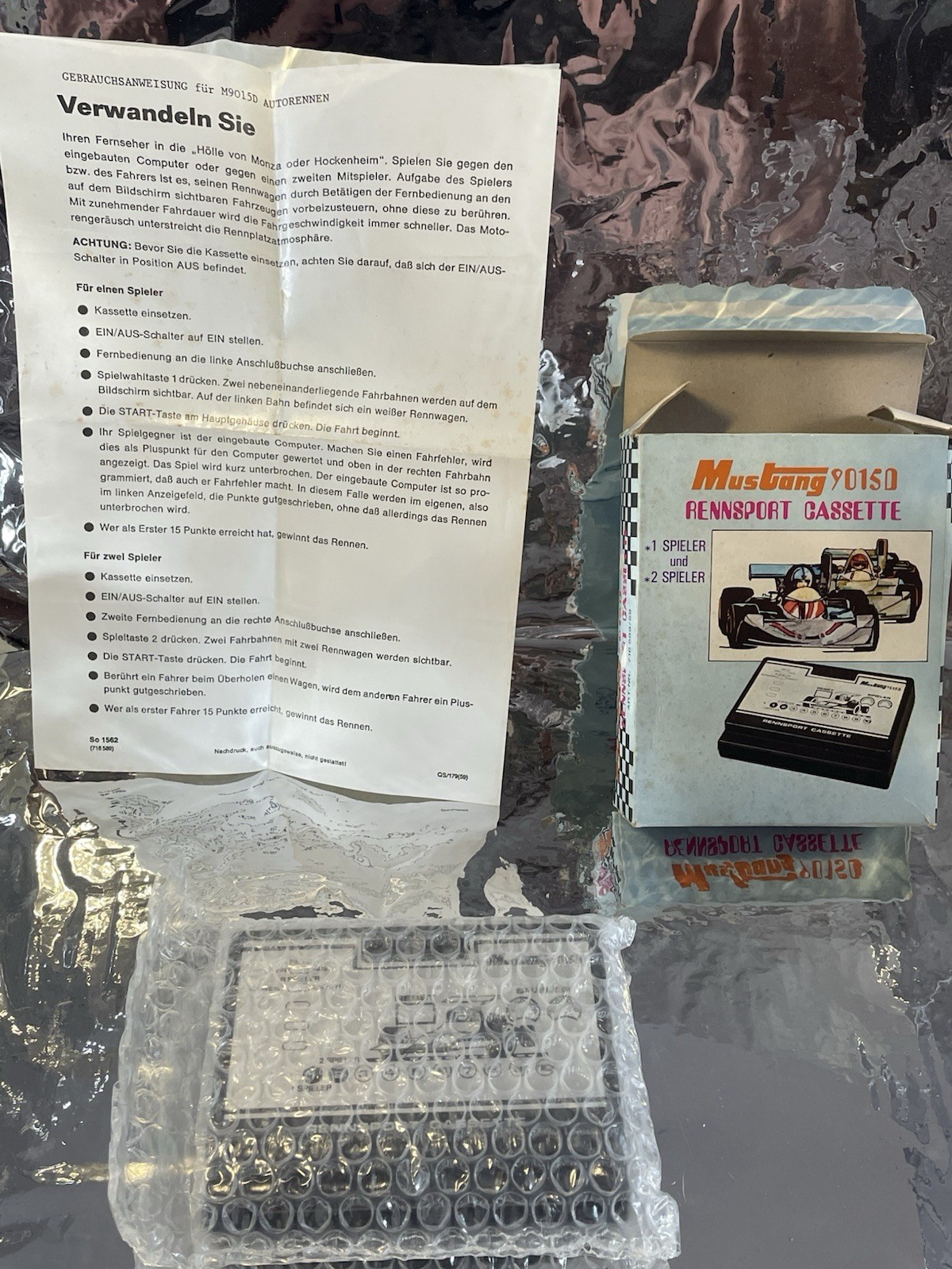 Mustang 9015 Original Packaging CIB Sanwa 2 Modules Original Packaging CIB Retro Pong Console Excellent Condition 70s
