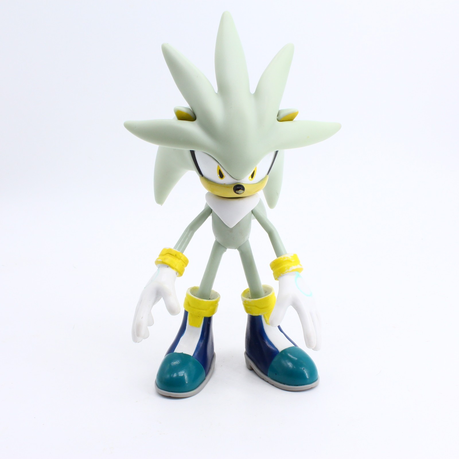 Jazwares Sonic the Hedgehog Silver 7” Super Poser Variant Figure – 2-Piece Head
