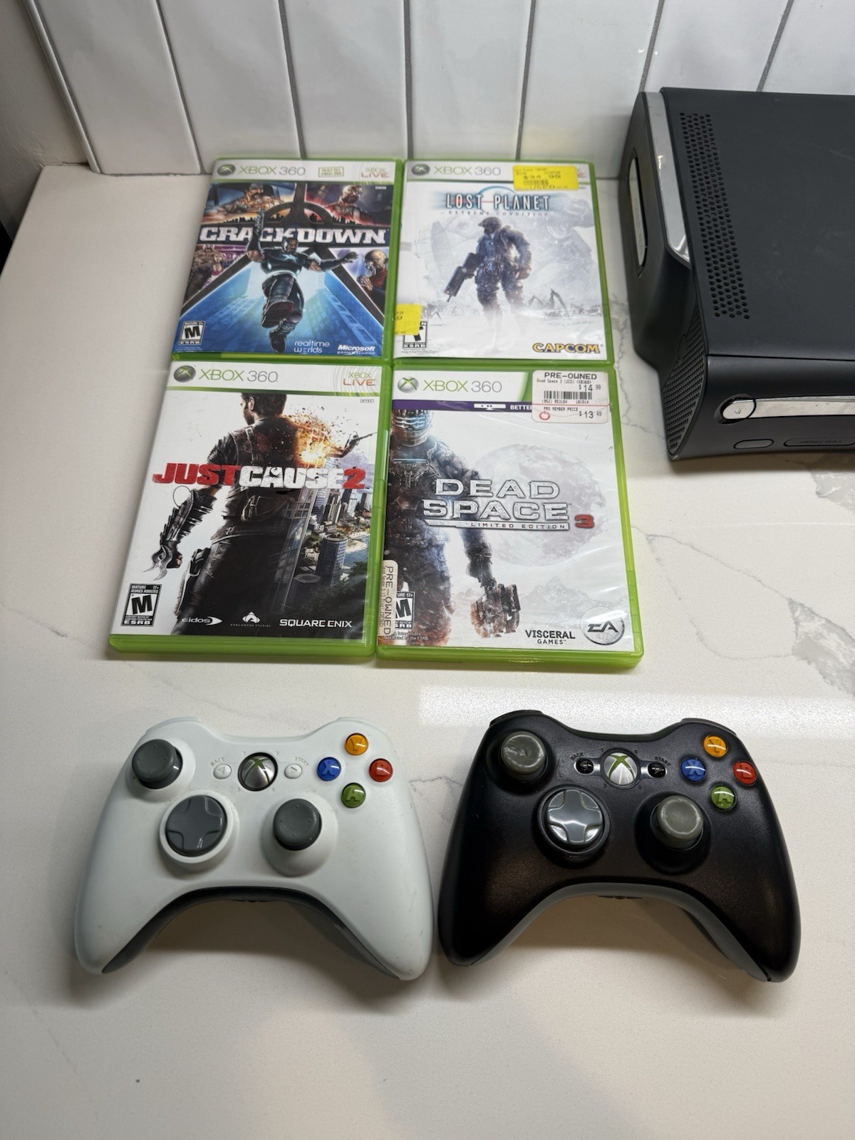Microsoft Xbox 360 Console Controllers Games Bundle Lot – READ DESCRIPTION