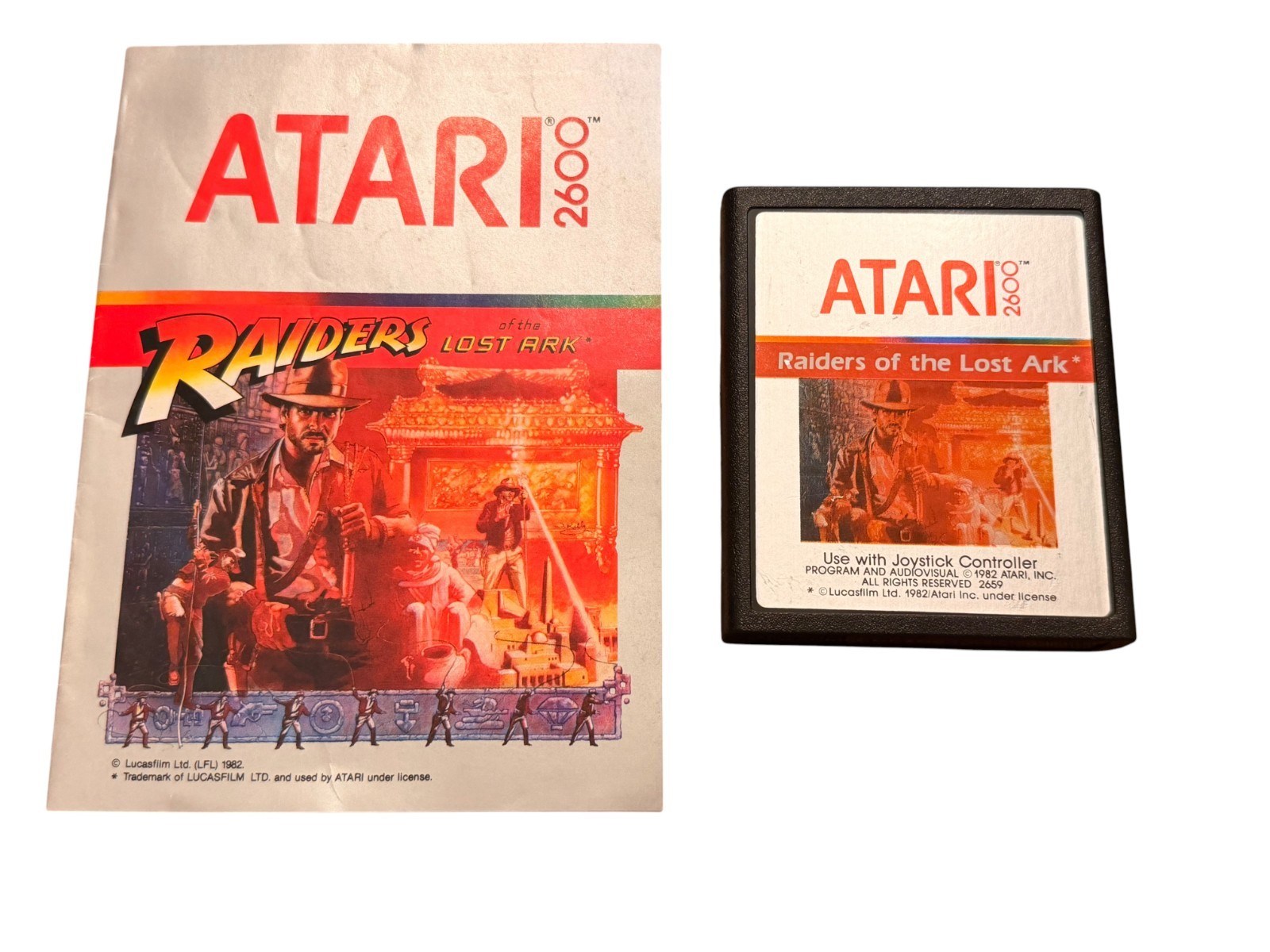 Raiders of the Lost Ark (Atari 2600, 1982) With Manual