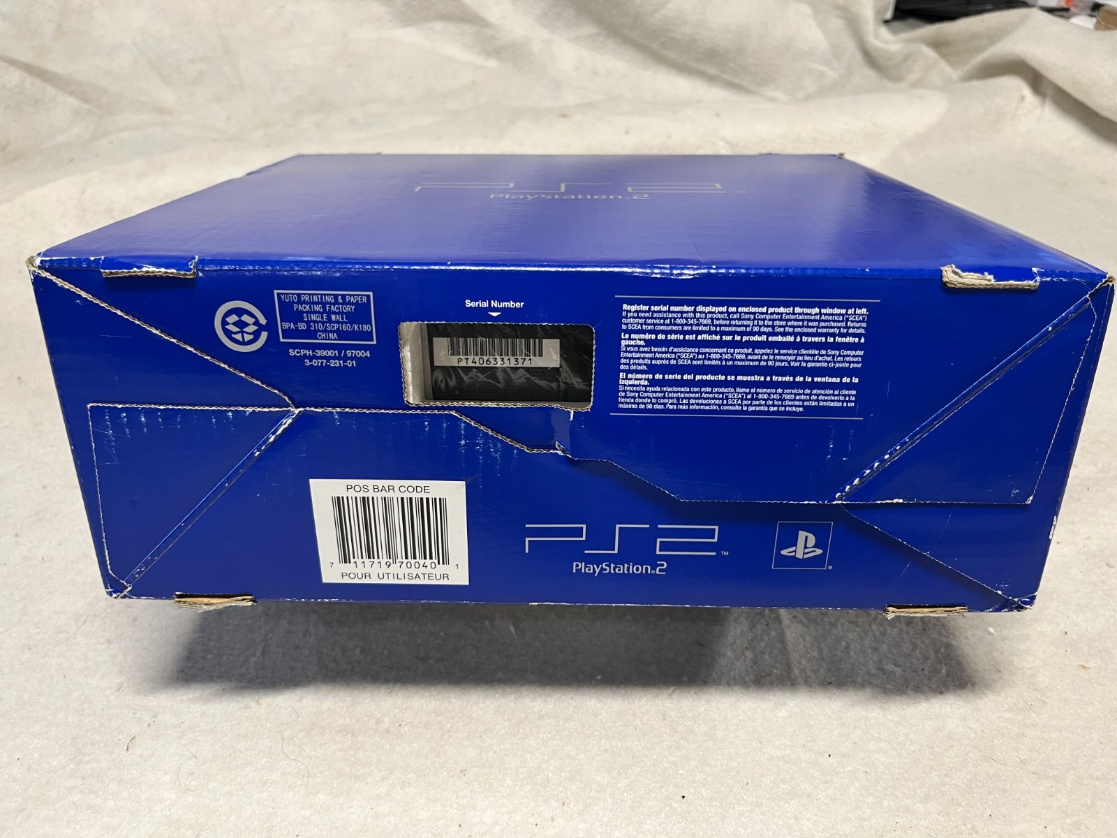 Barely Used Sony Playstation 2 PS2 Console System 39001 Complete in Original BOX