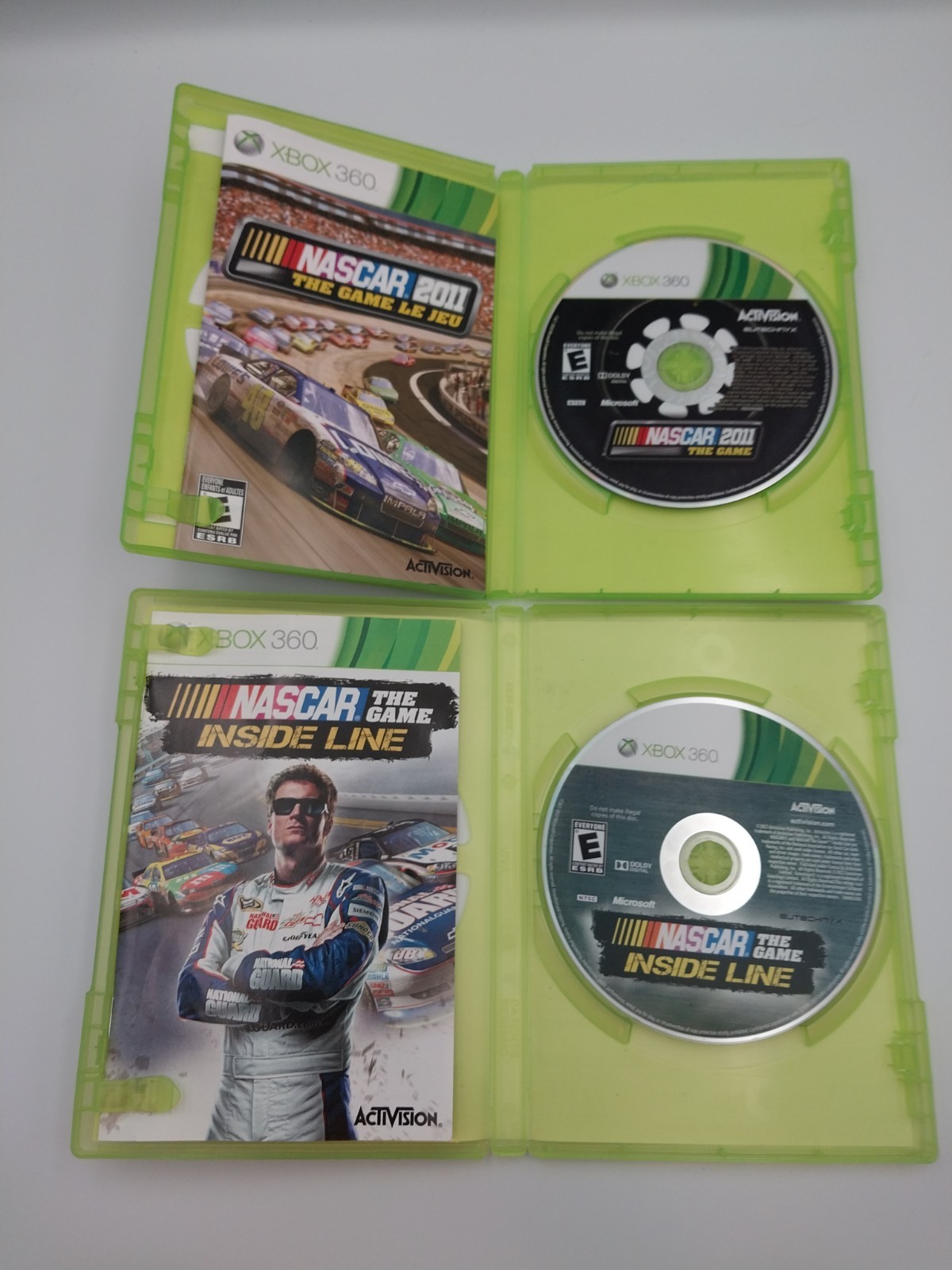 NASCAR 2011: The Game & Inside Line (Microsoft Xbox 360) CIB Lot Of 2 – TESTED