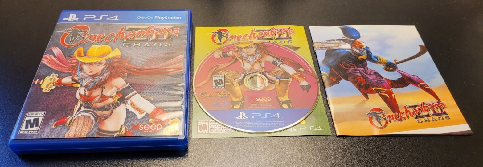ONECHANBARA Z2 II CHAOS BANANA SPLIT LIMITED EDITION Sony PlayStation 4 PS4 RARE