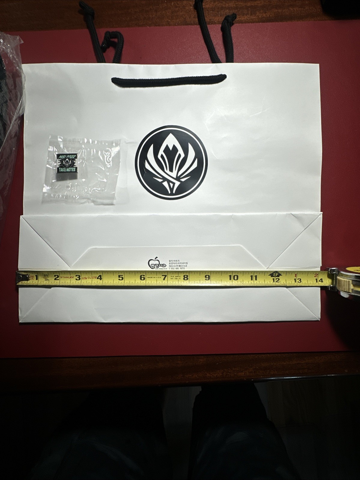 Lot Duffel Pin Bag- League Of Legends Msi 2022 Swag Take Notes Competition